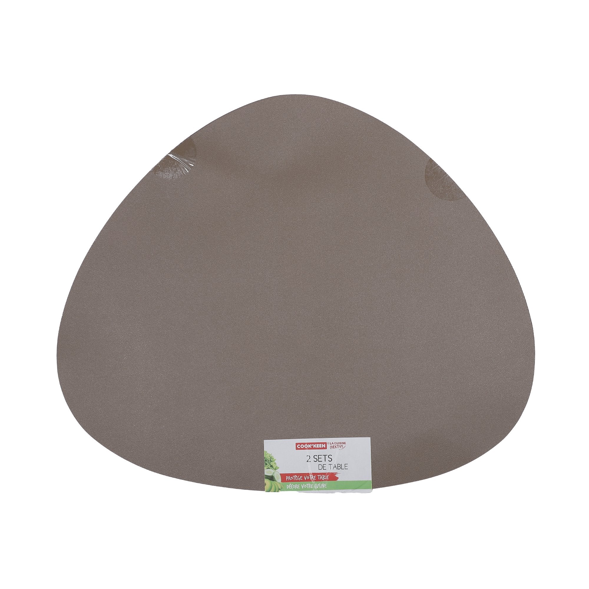 LOT SET DE TABLE X2 DOUBLE FACE GALET 45*38CM 2ASST - Image 3