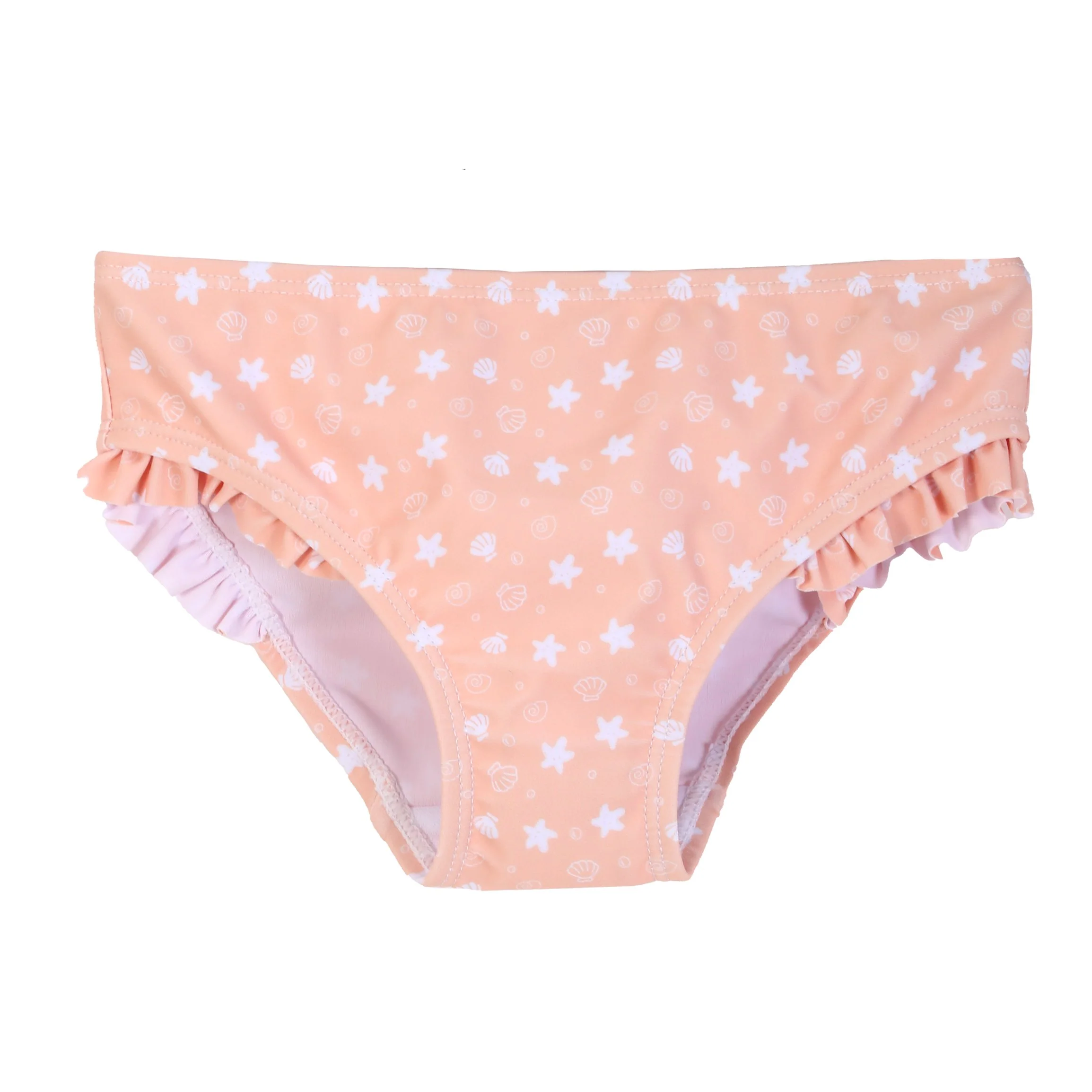 Maillot de bain 2 pièces à volants - Orange - Image 3