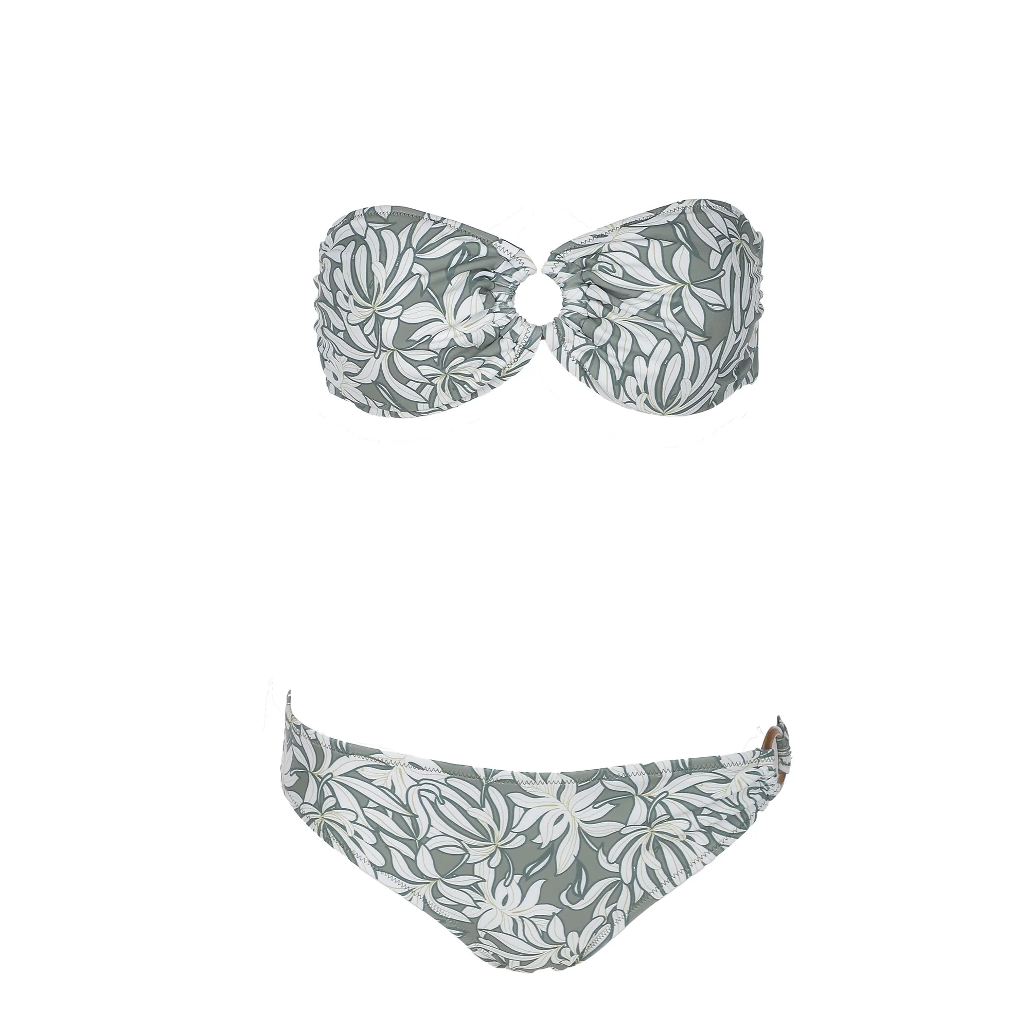 Maillot de bain 2 pièces bandeau - Jaune - Image 3