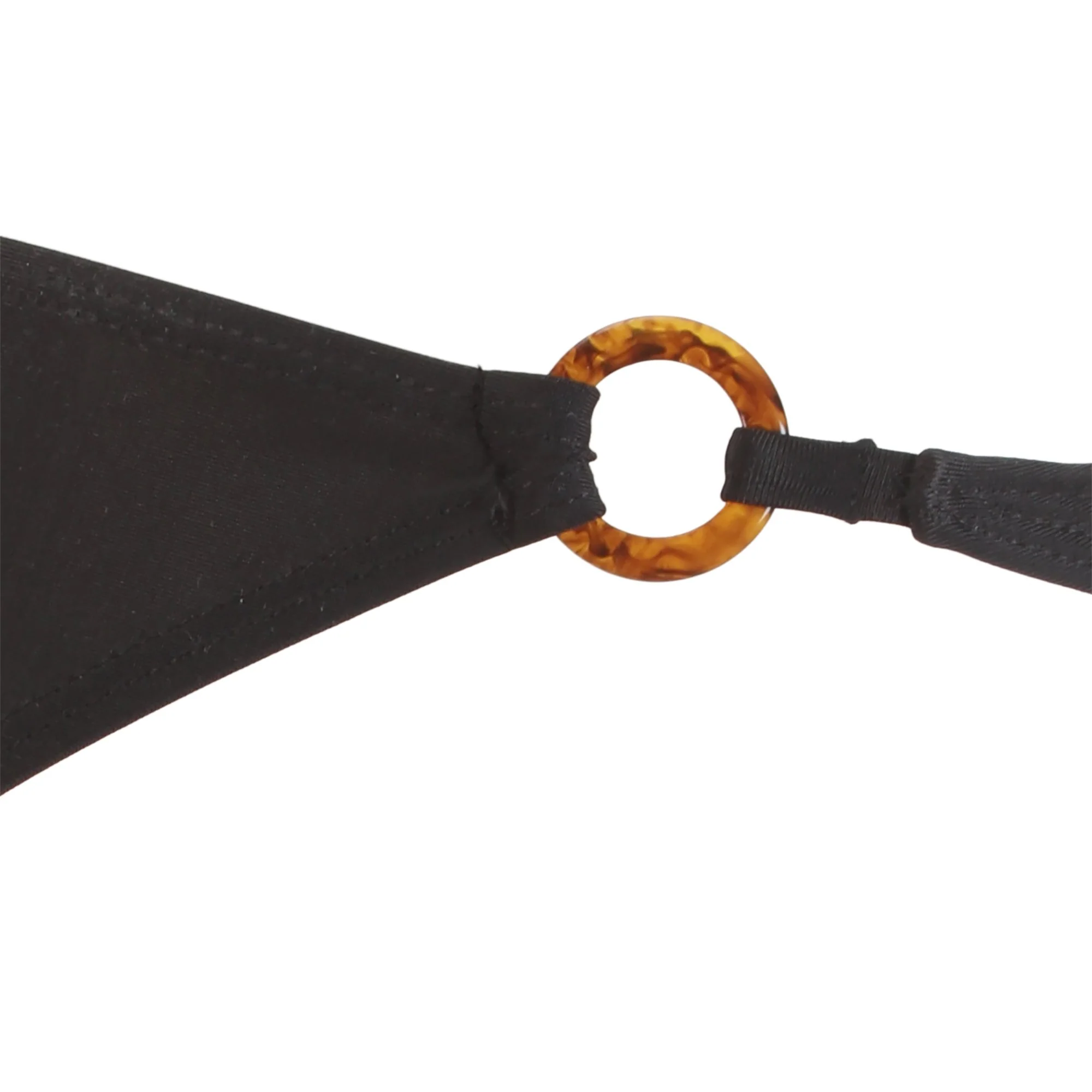 Maillot de bain 2 pièces uni - Noir - Image 4