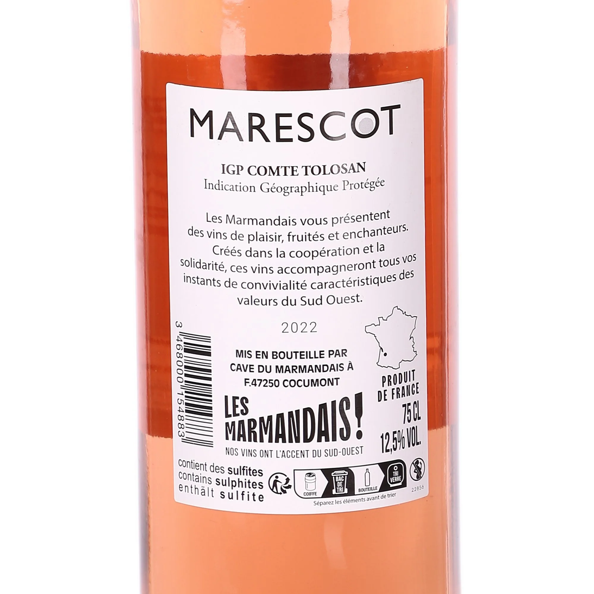 MARESCOT IGP COMTE TOLOSAN 2022 ROSE 12,5% - Image 2
