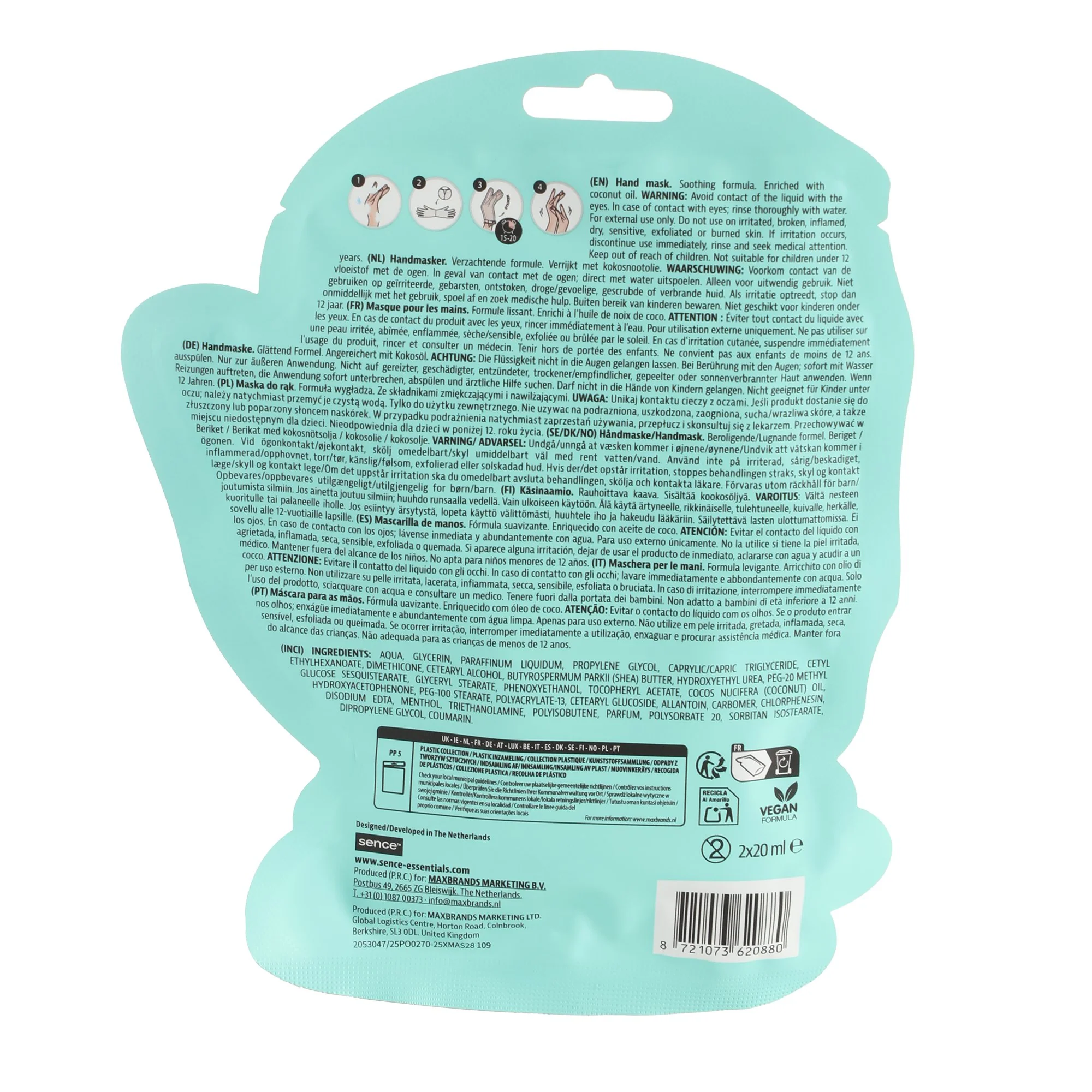 Masque pour les mains en tissu The Winter Club - Image 2