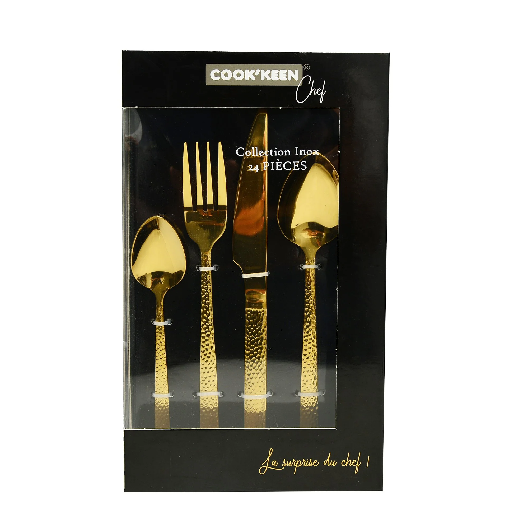 Ménagère dorée 24 pièces en Inox - Image 2