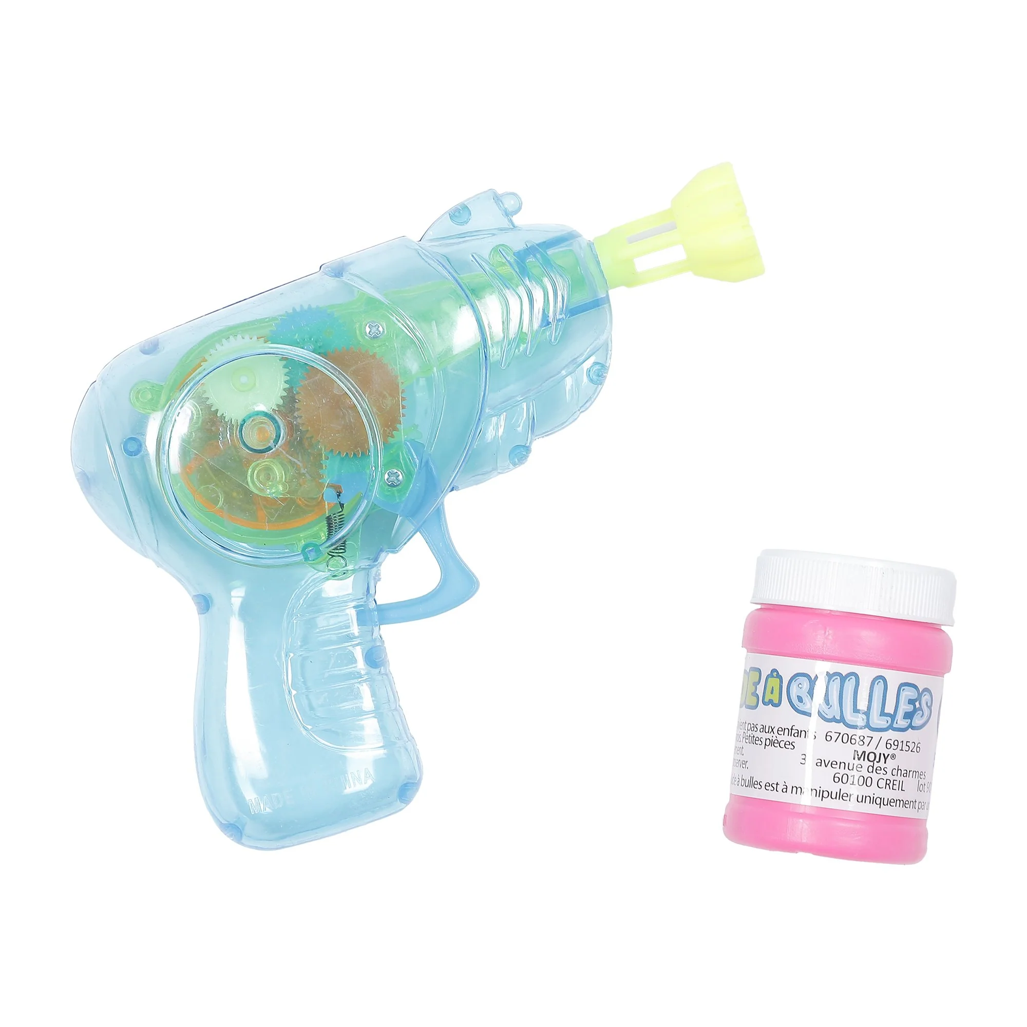 Mini pistolet à bulles avec lumière 13 cm - Image 4