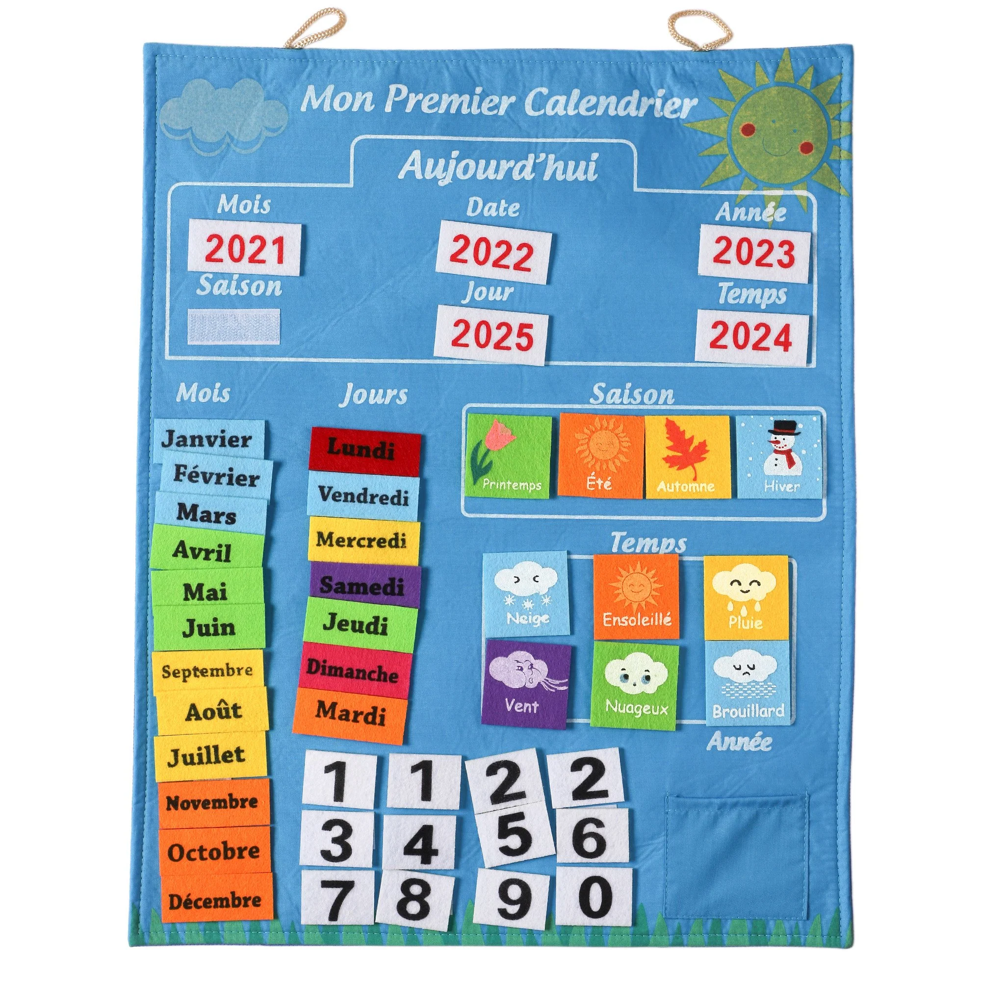 Mon premier calendrier  - Bleu