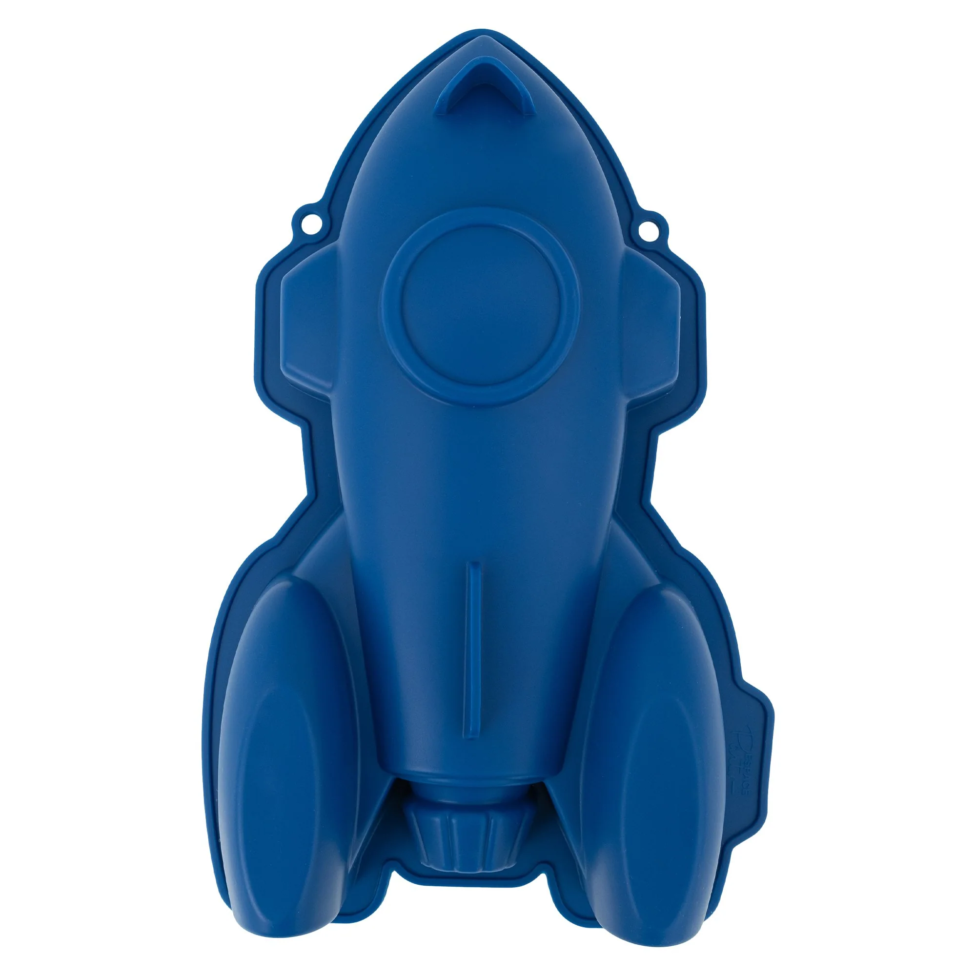 Moule à gâteau silicone fusée bleu