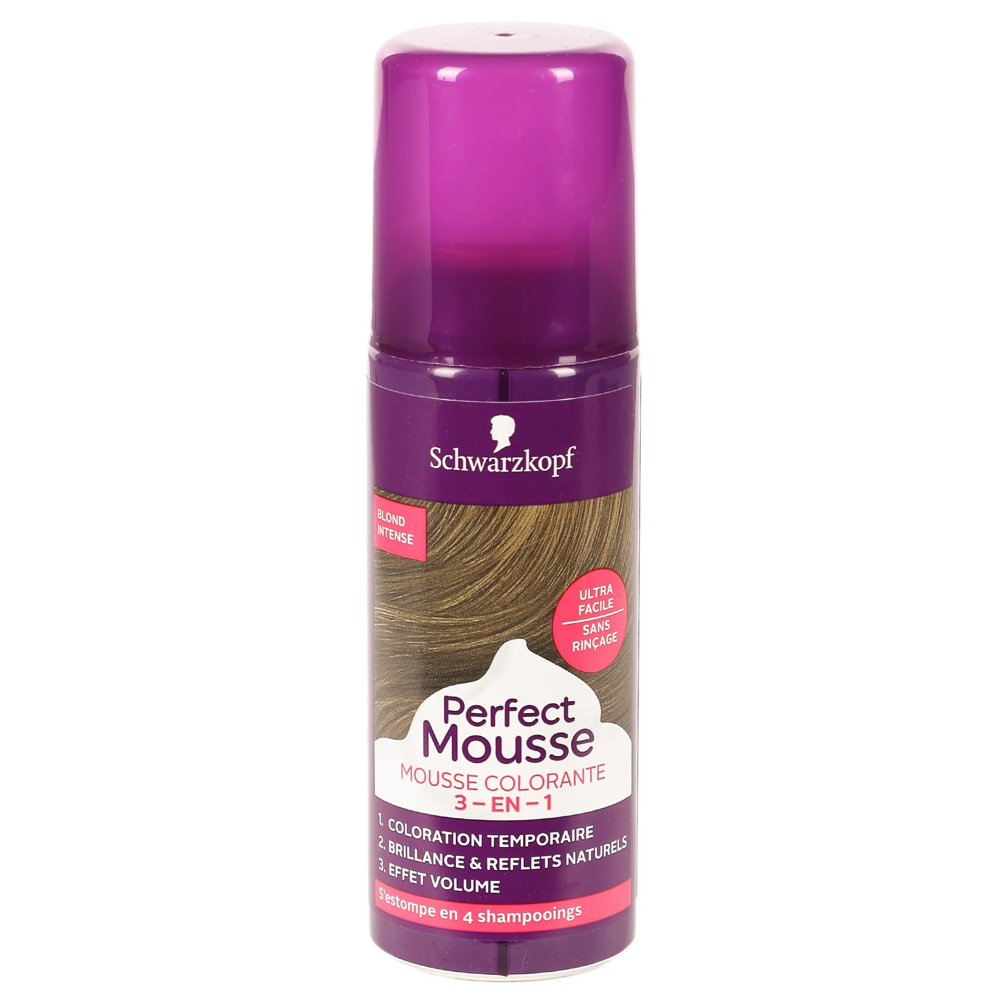 Mousse colorante 3 en 1 blond intense