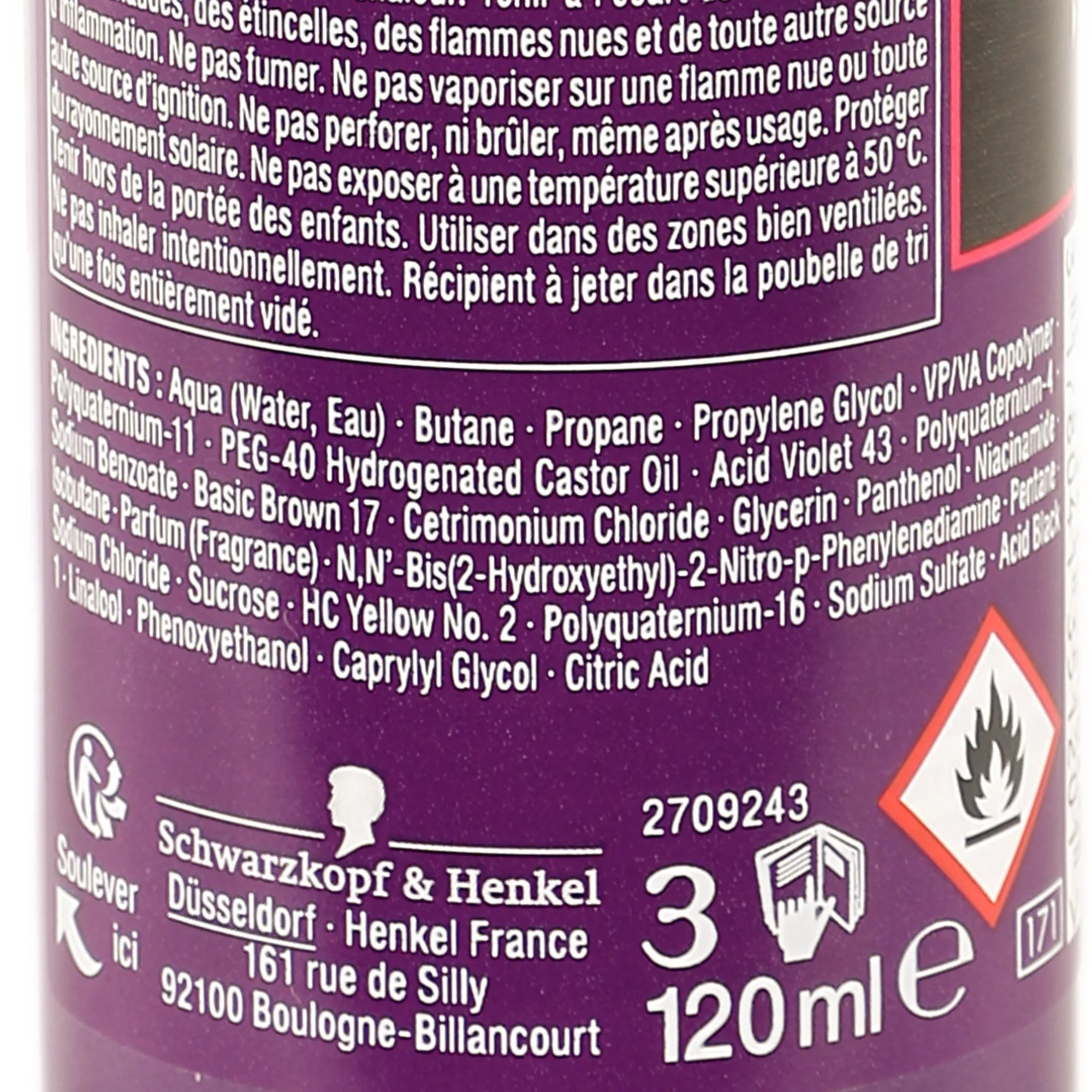Mousse colorante 3 en 1 châtain - Image 2