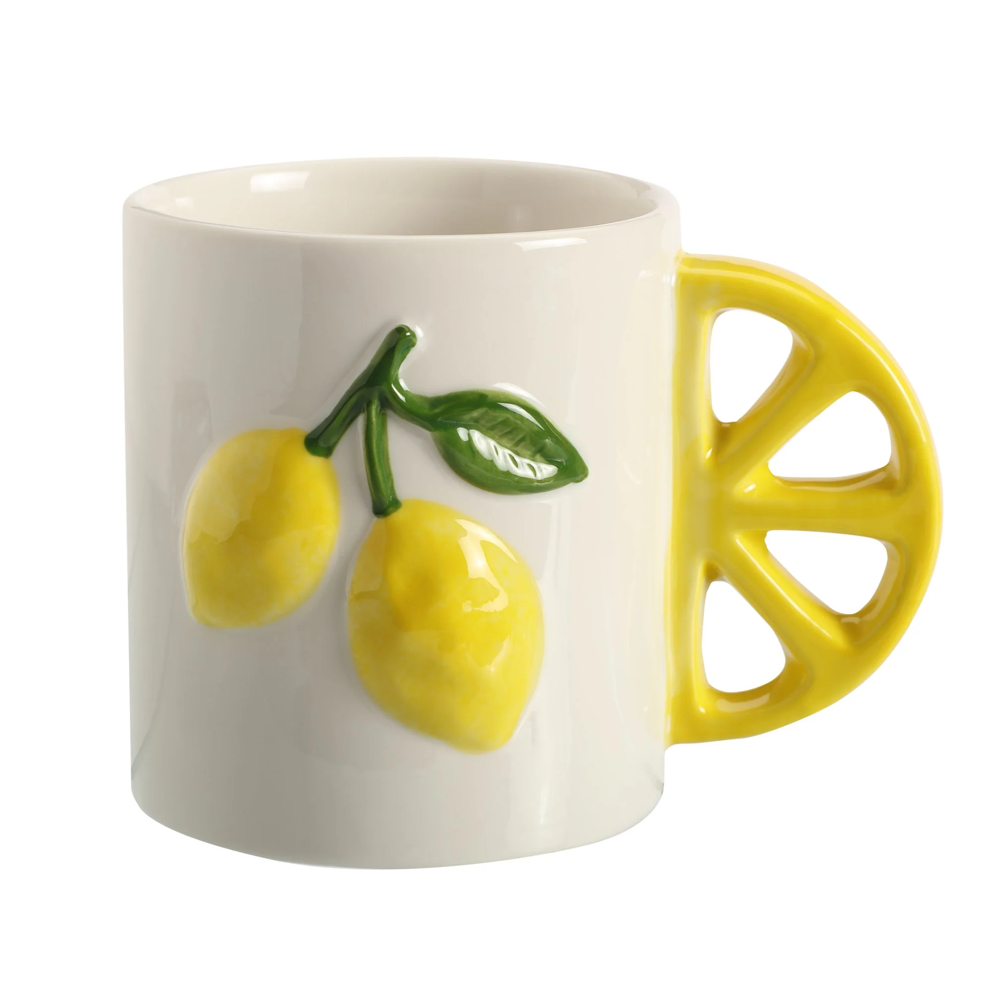 Mug en céramique motif citron 450 ml