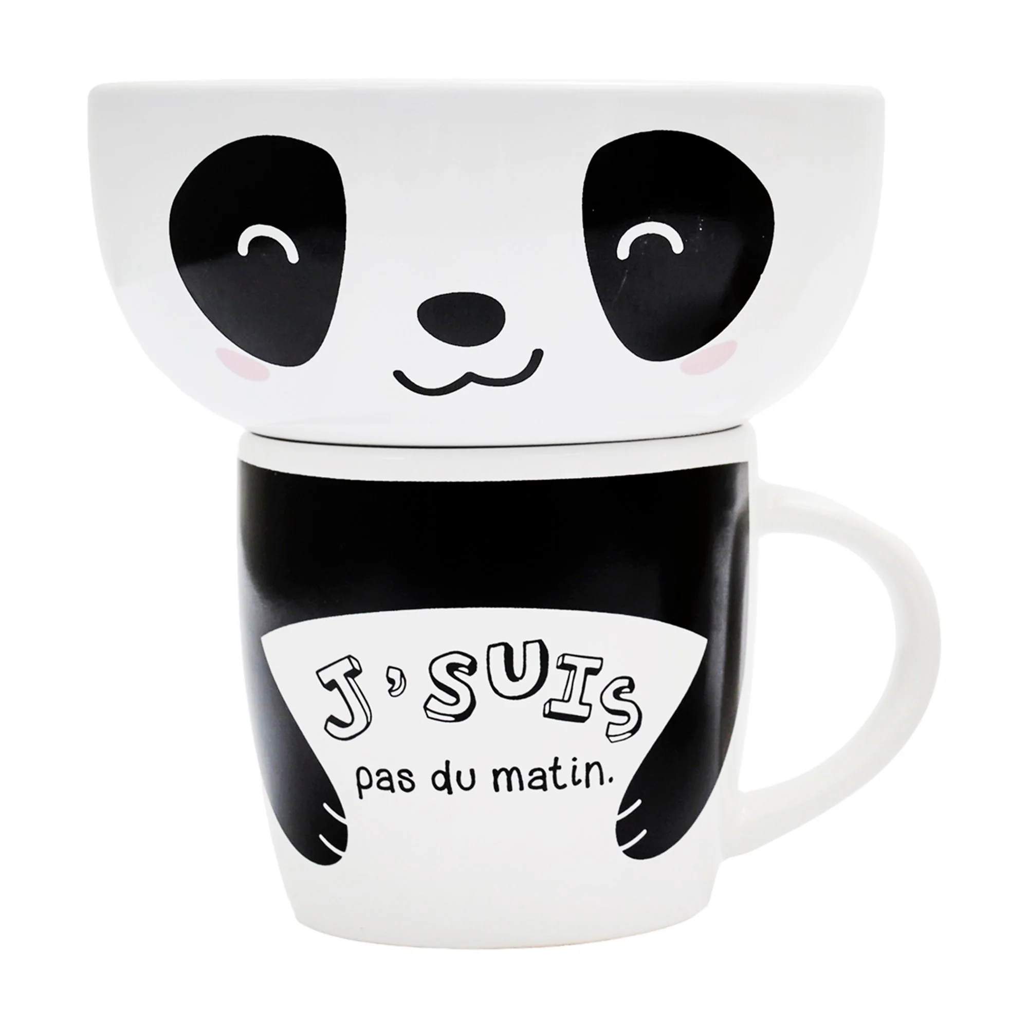 Mug et bol en céramique Kawaï