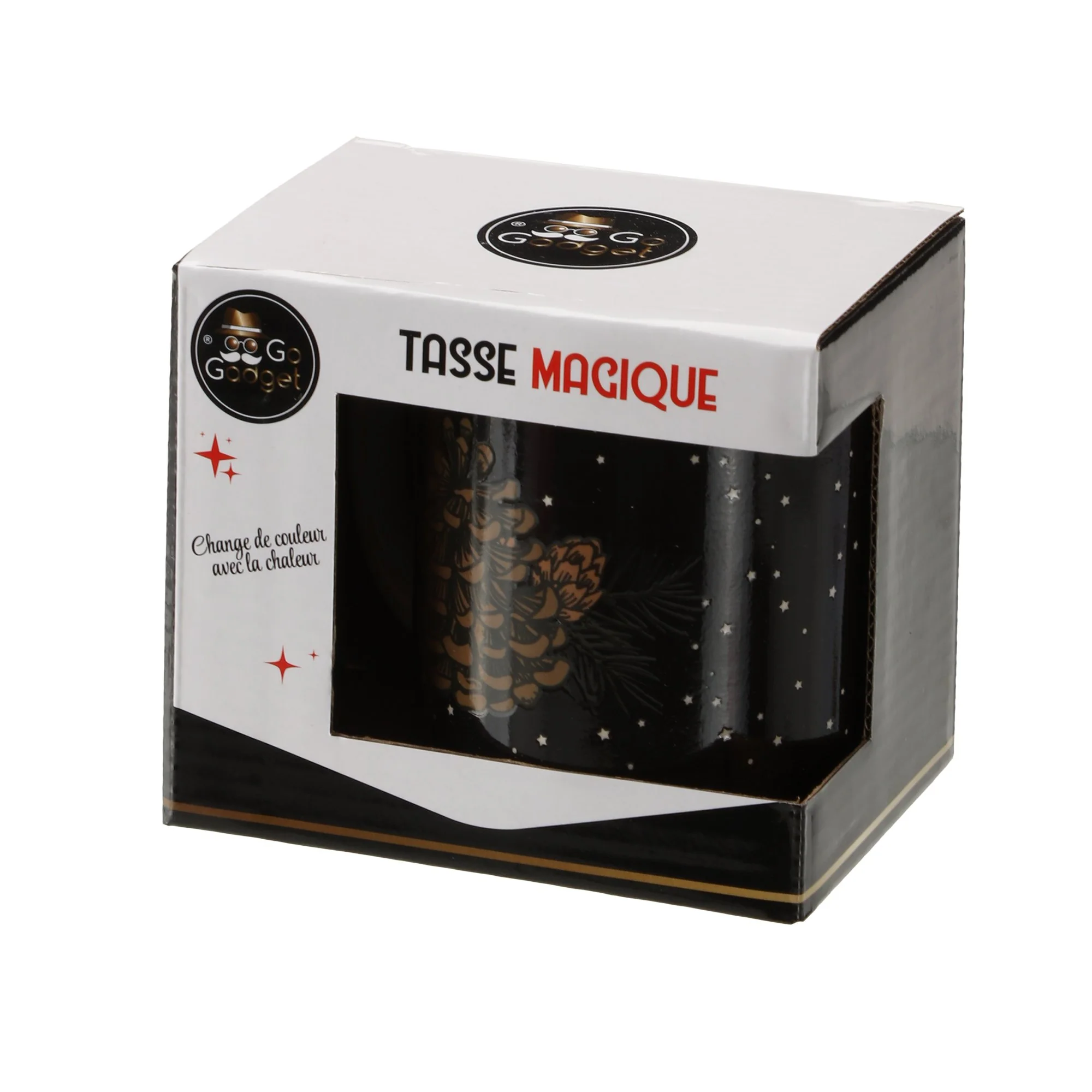 Mug magique change de couleurs  - Noir