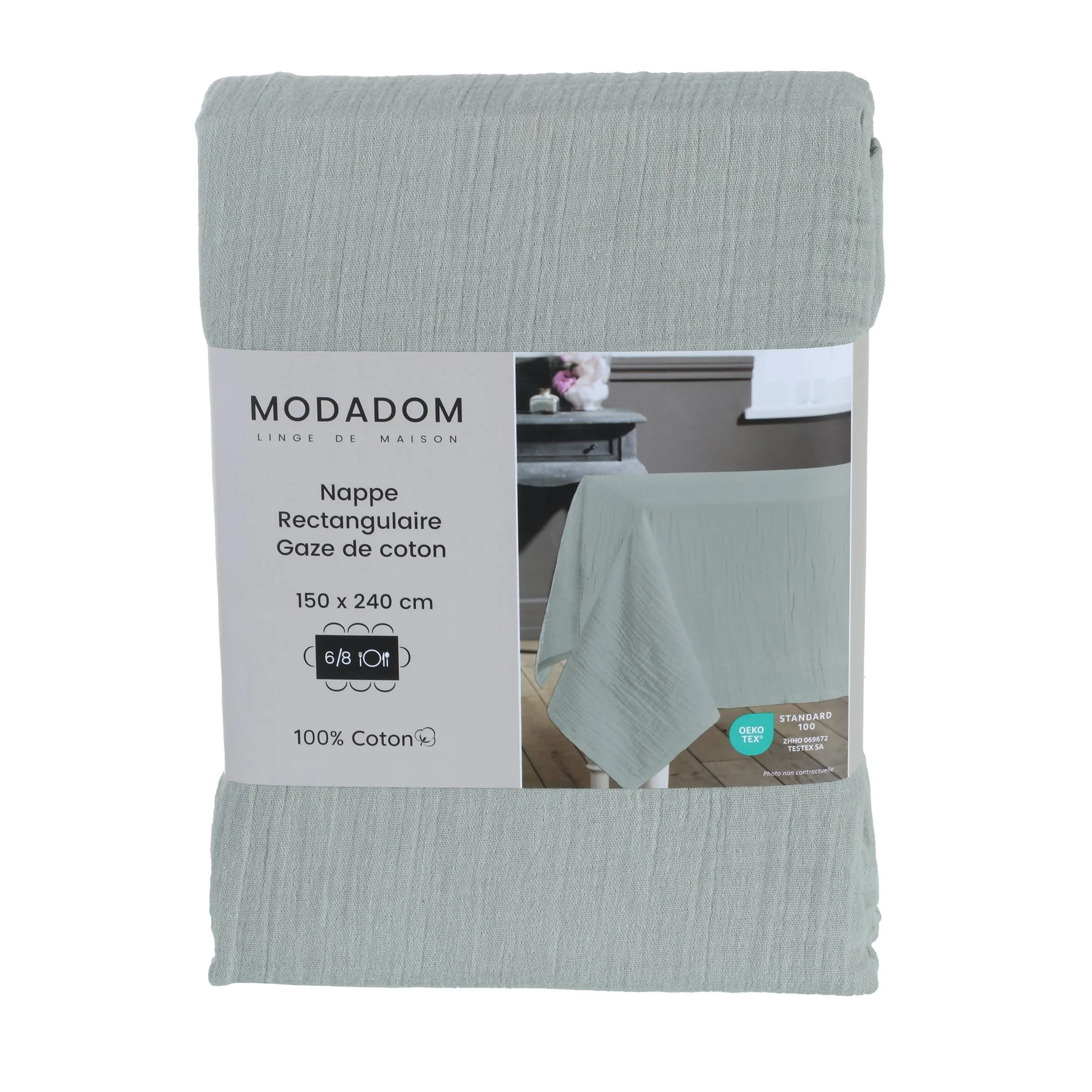 Nappe en gaze de coton 150x240cm - Jaune