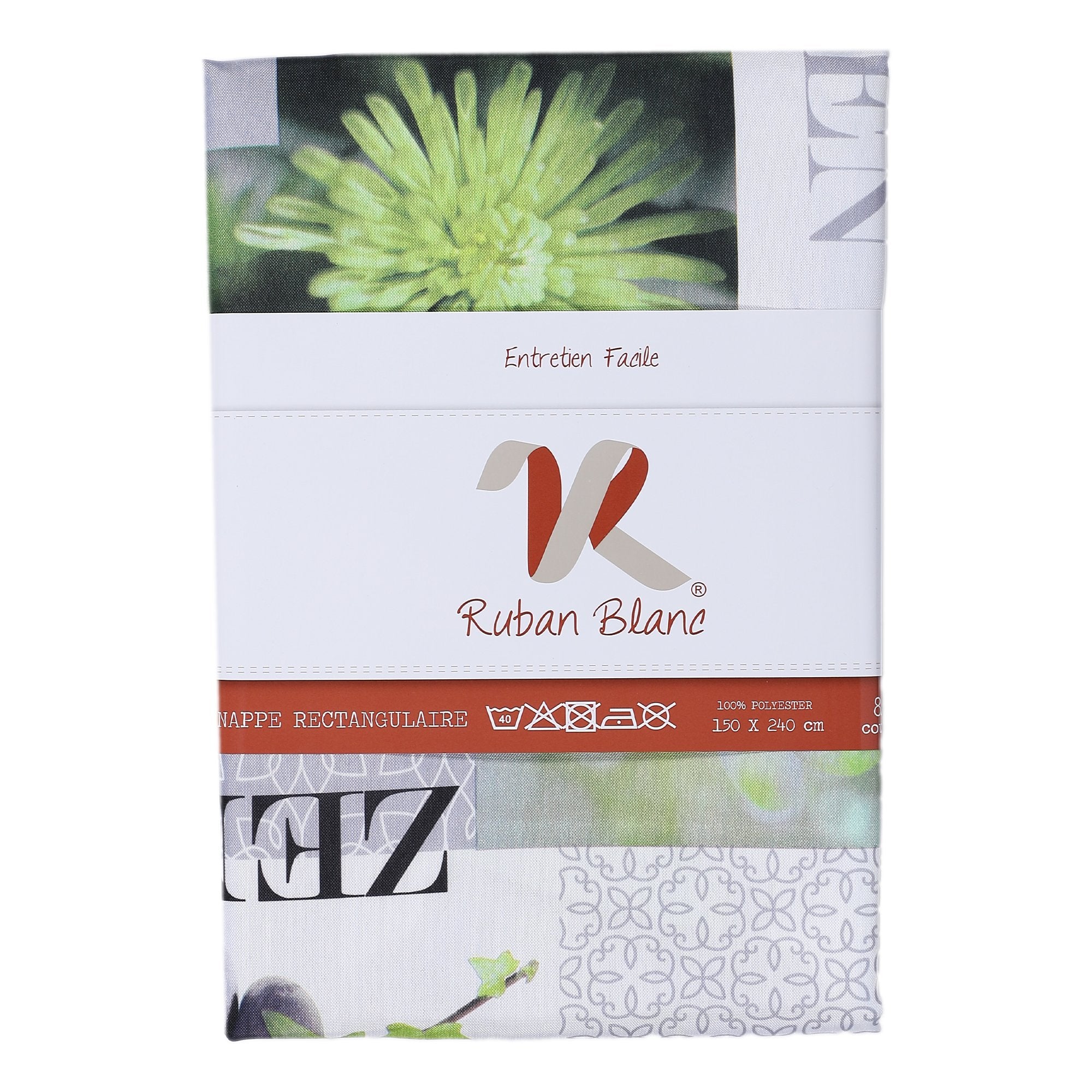 Nappe imprimée 150x240cm - Vert
