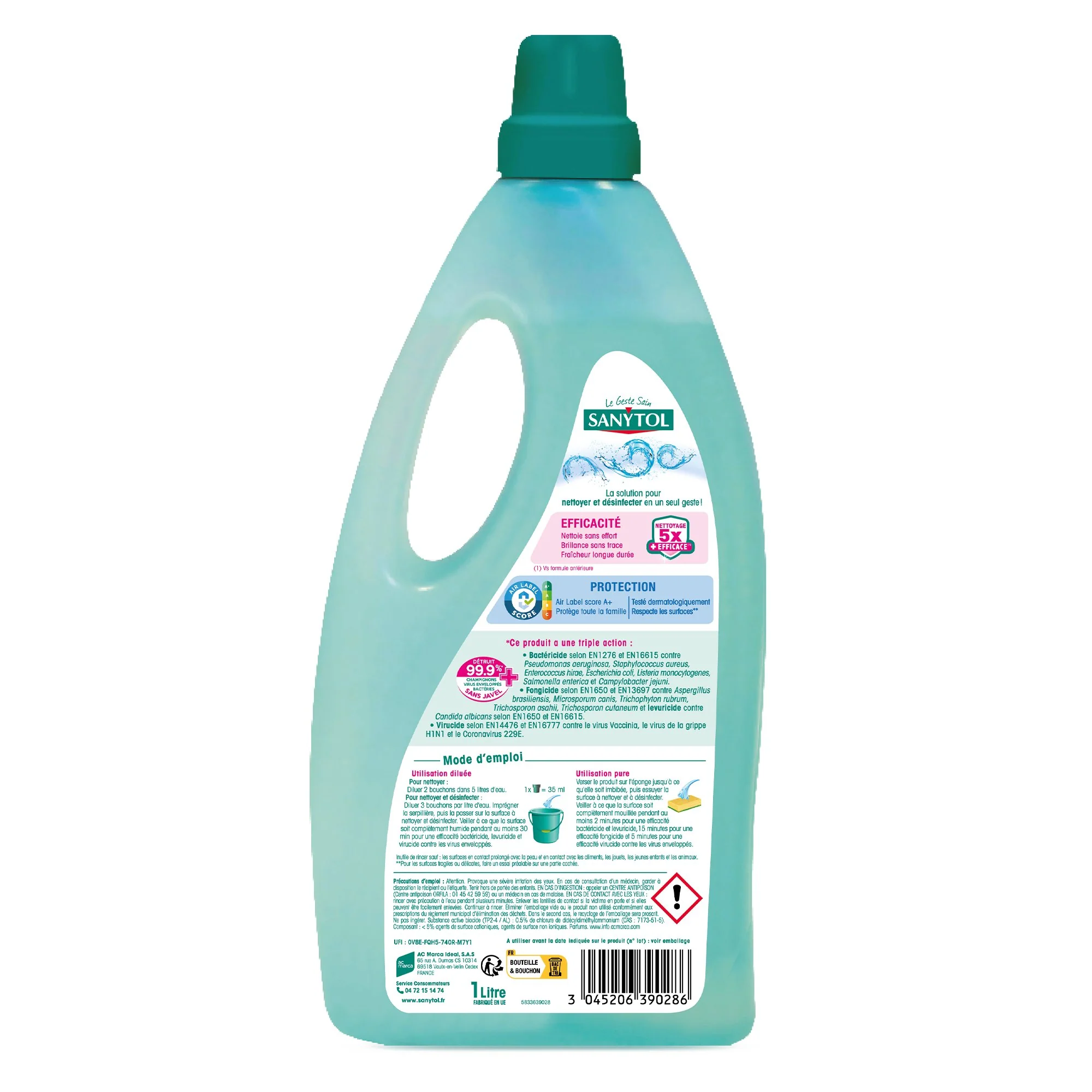 Nettoyant désinfectant sols et surfaces fraîcheur - Image 2