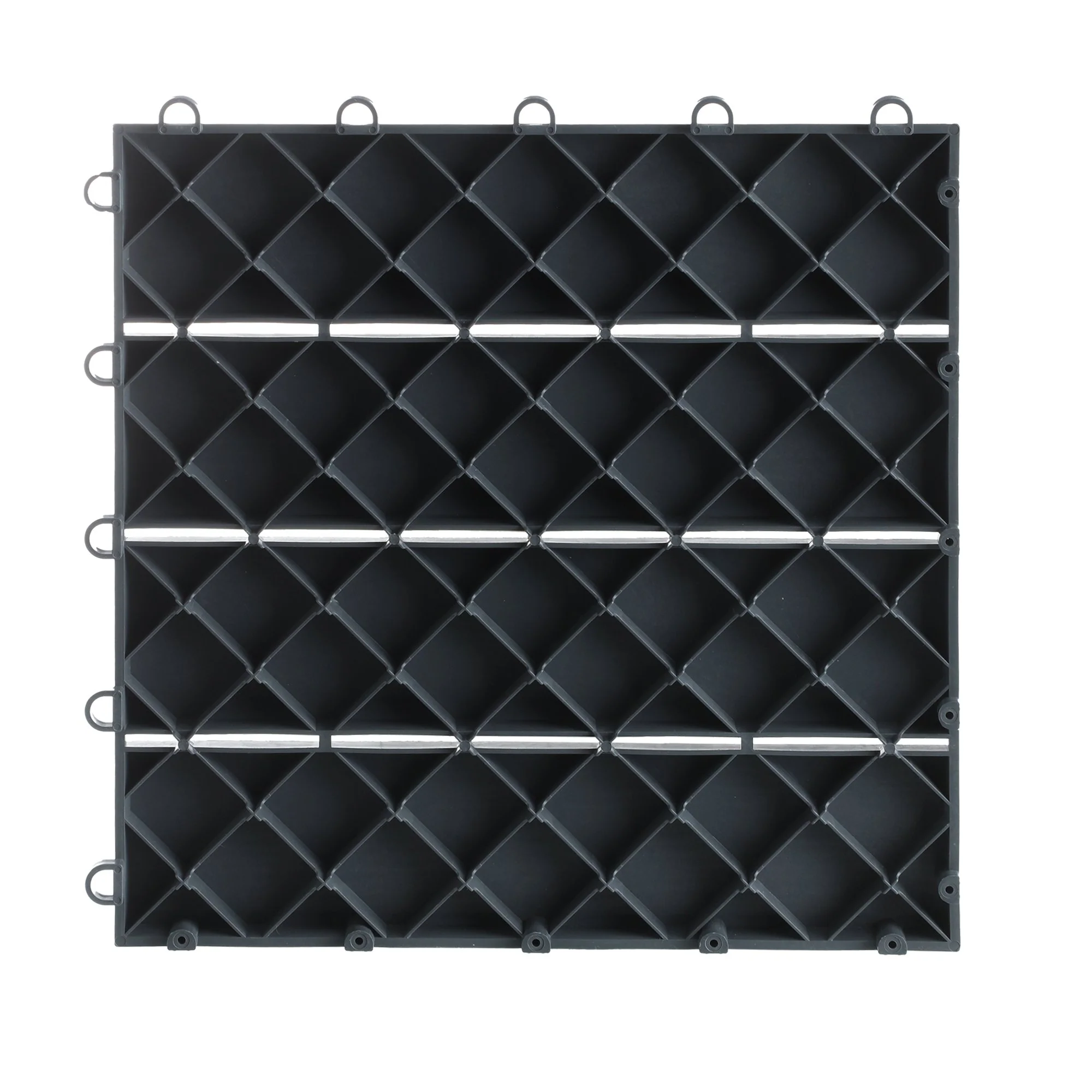 Pack de 4 carreaux en plastique effet bois - Image 2