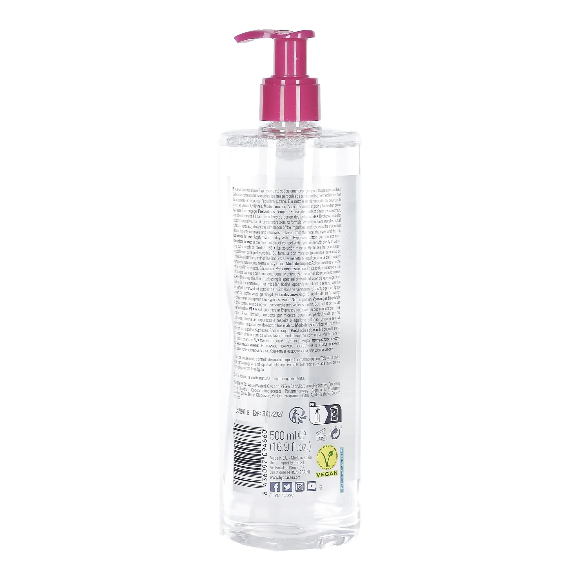 Pack eau micellaire 500 ml + 1 flacon 100 ml - Image 3