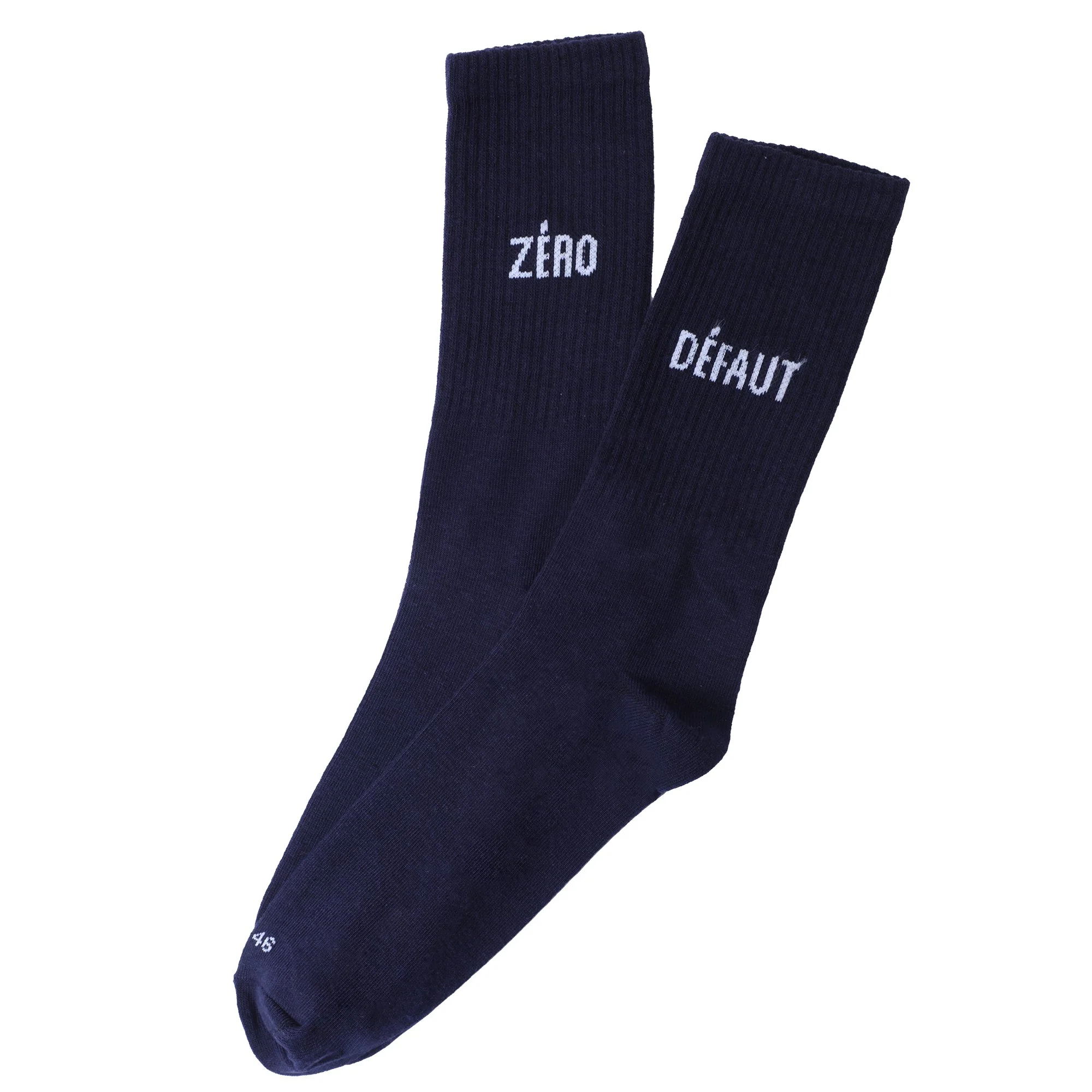 Paire de chaussette avec message - Bleu foncé - Image 3