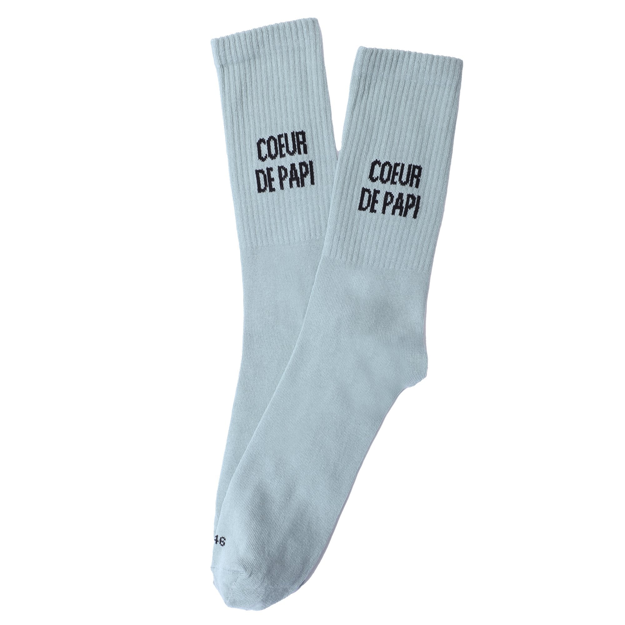 Paire de chaussette avec message - Bleu foncé - Image 4
