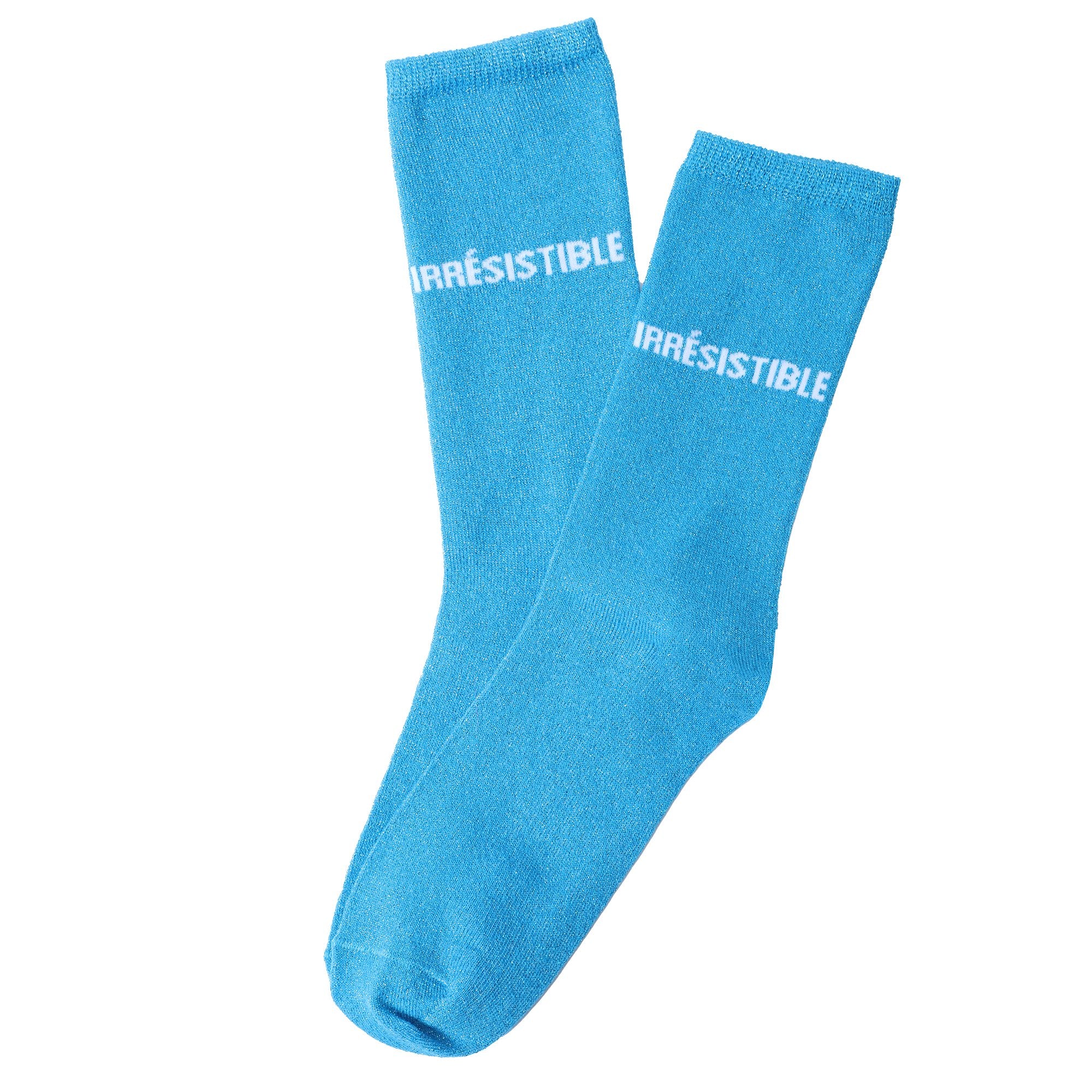 Paire de chaussette paillette avec message - Rose foncé - Image 4