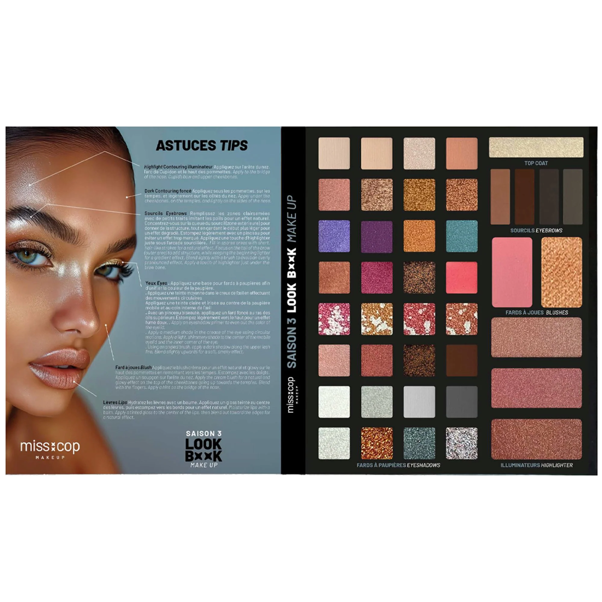 Palette de maquillage Look Book Make Up 3