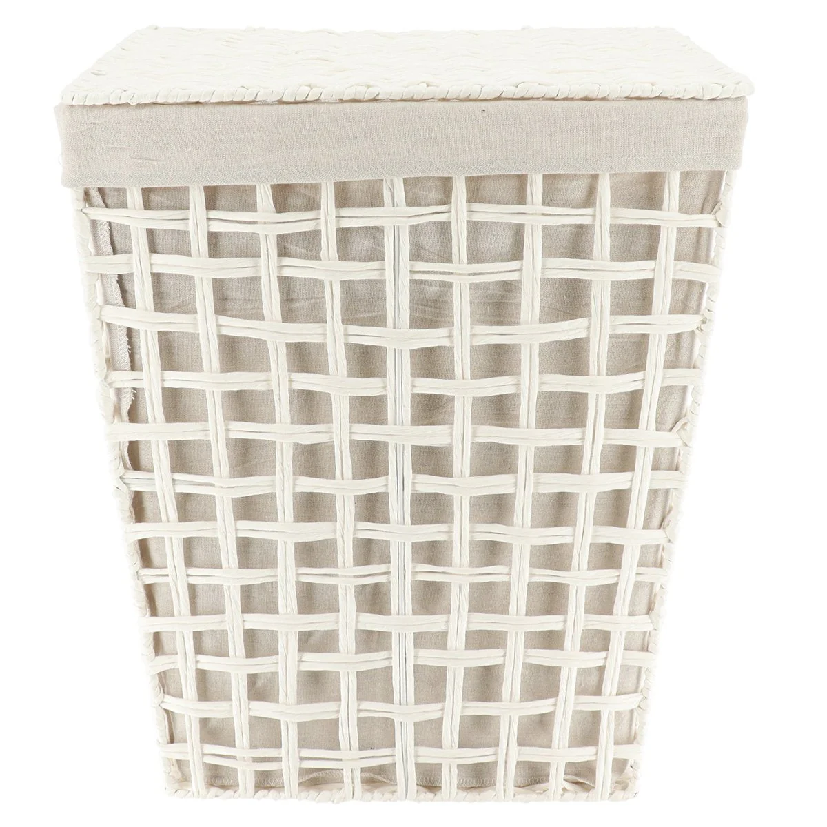 Panière à linge tressée