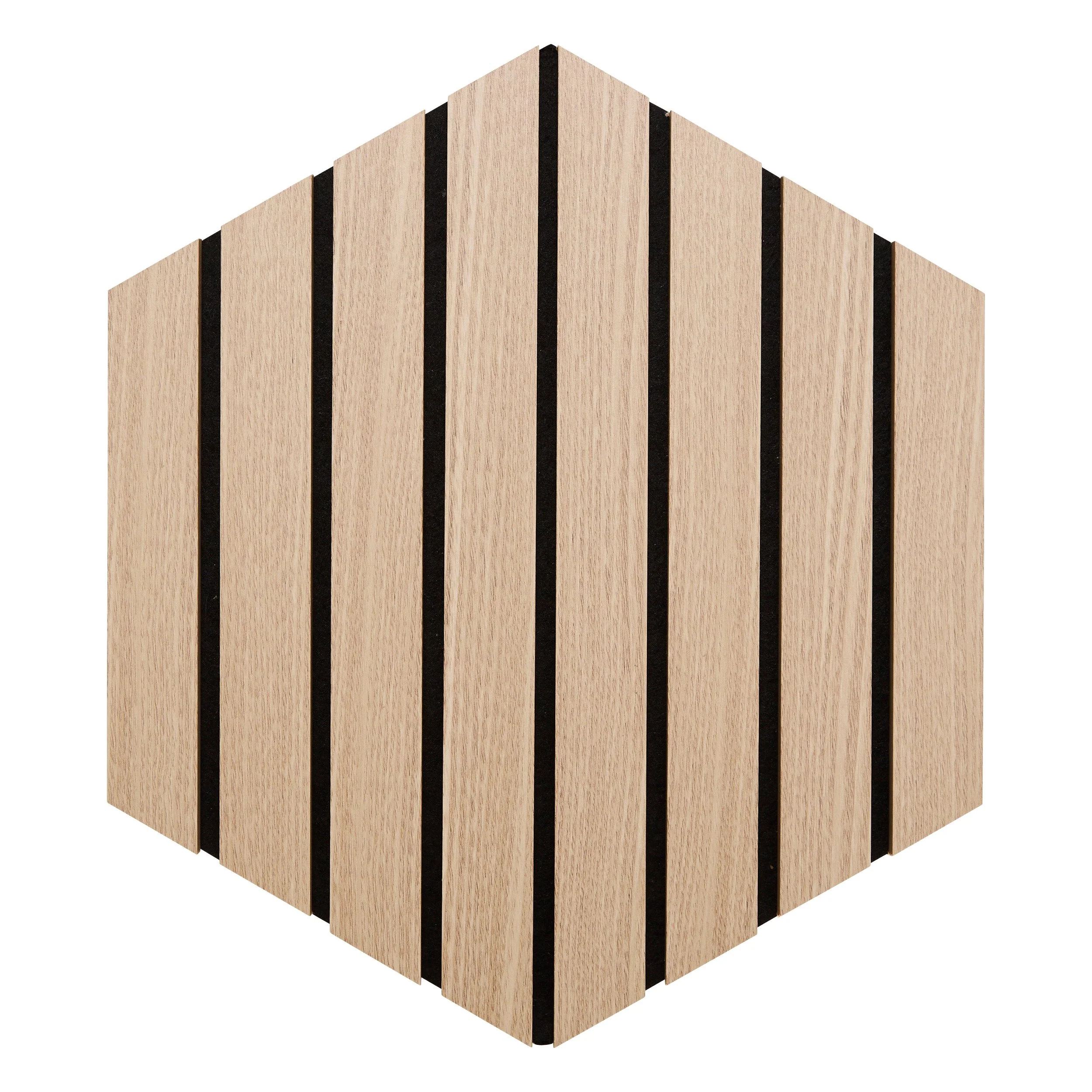 Panneau mural deco hexagonal beige x3 - Image 2