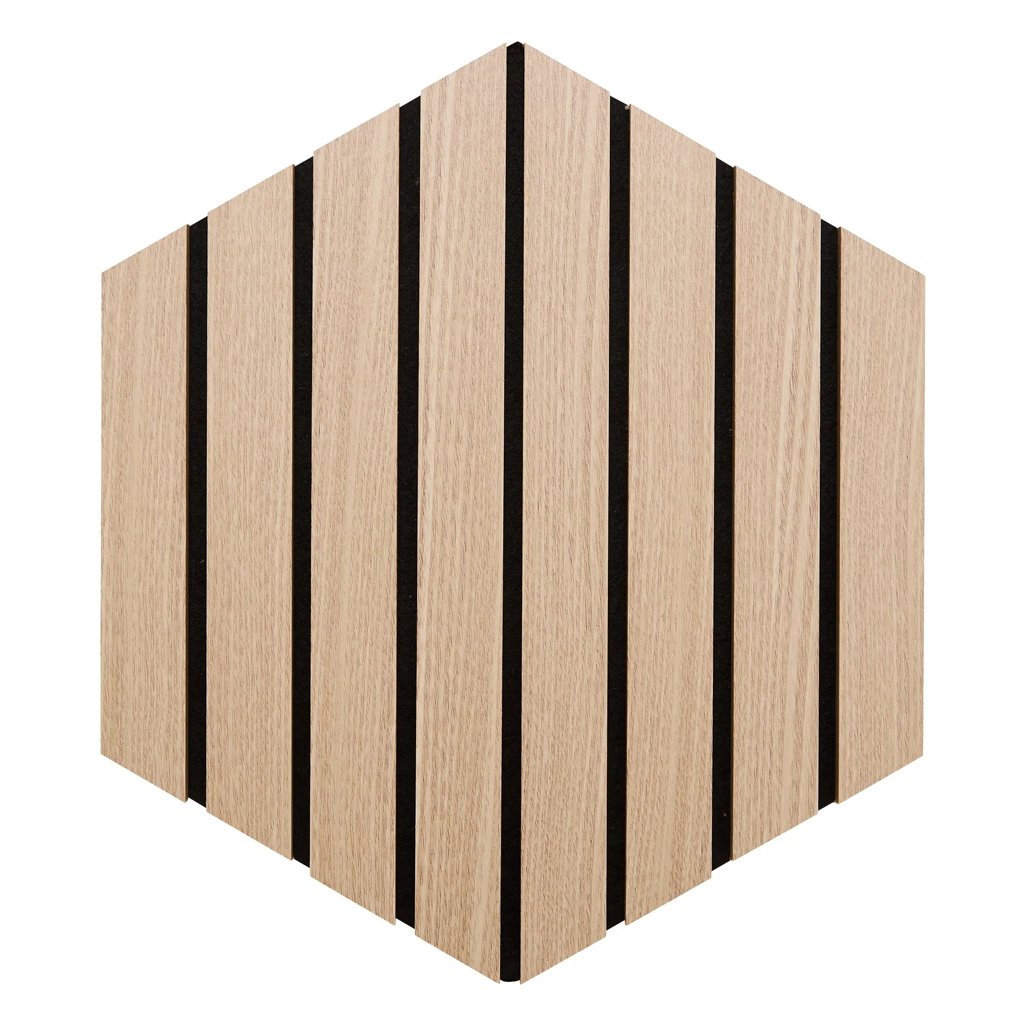 Panneau mural déco hexagonal clair 30x26 cm x3 - Image 2