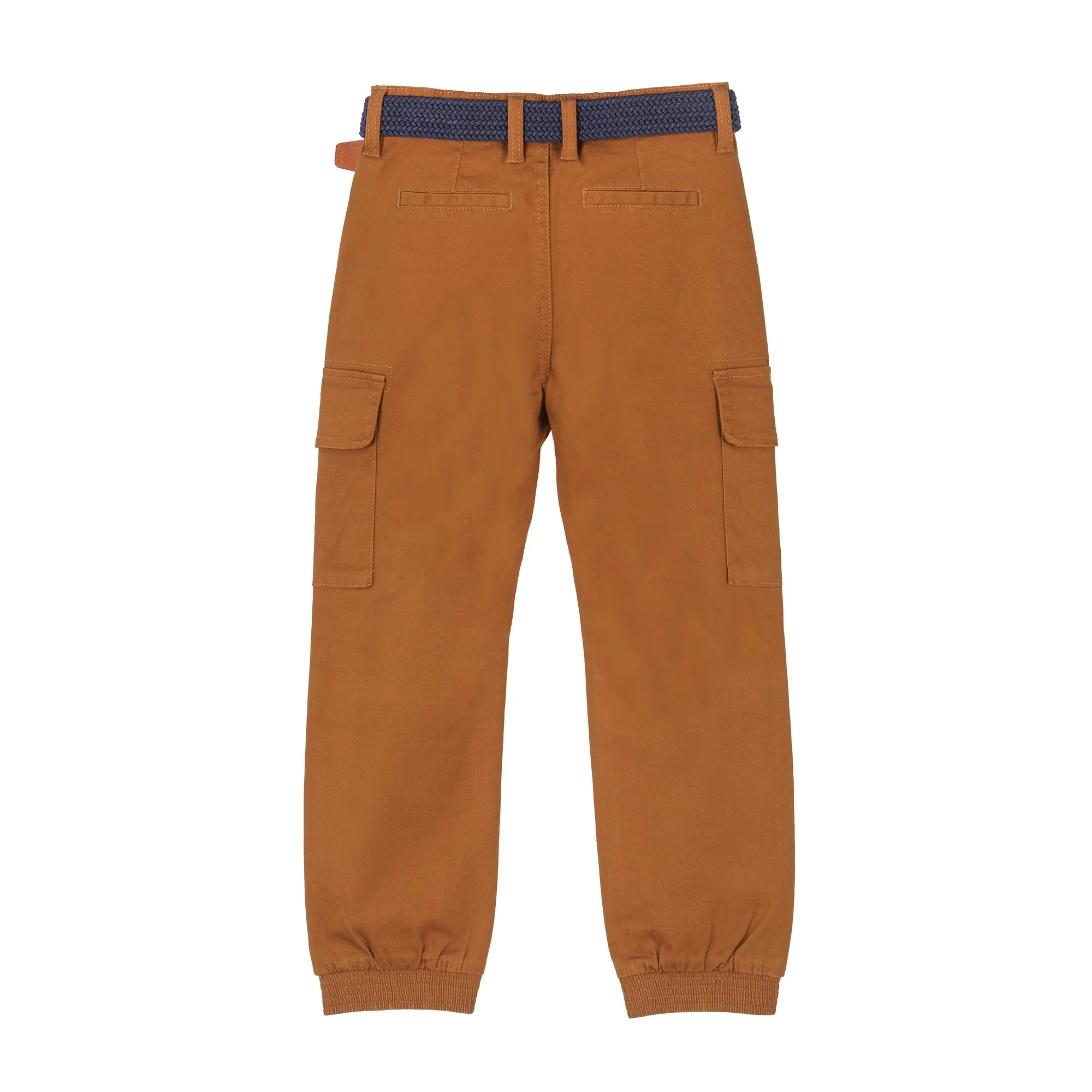Pantalon cargo avec ceinture 3/12 ans - Marron - Image 2