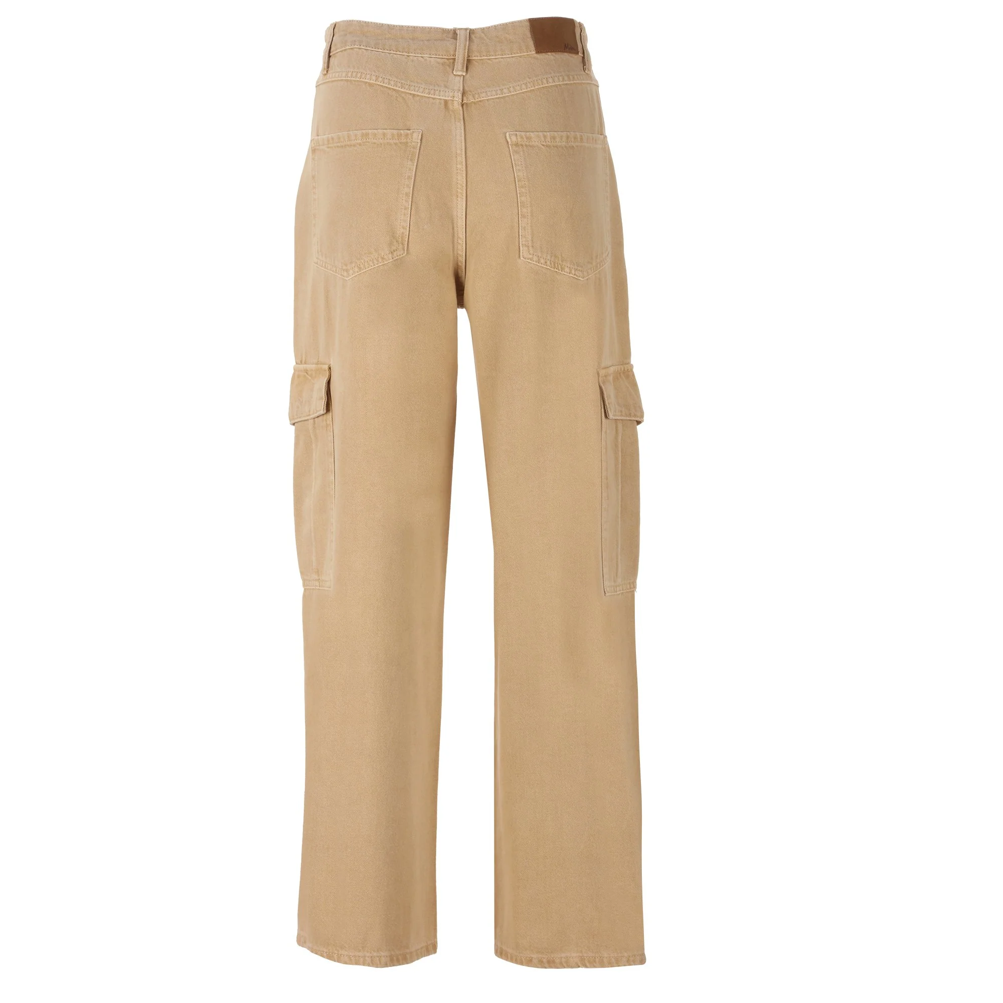 Pantalon cargo coupe large - Beige - Image 2