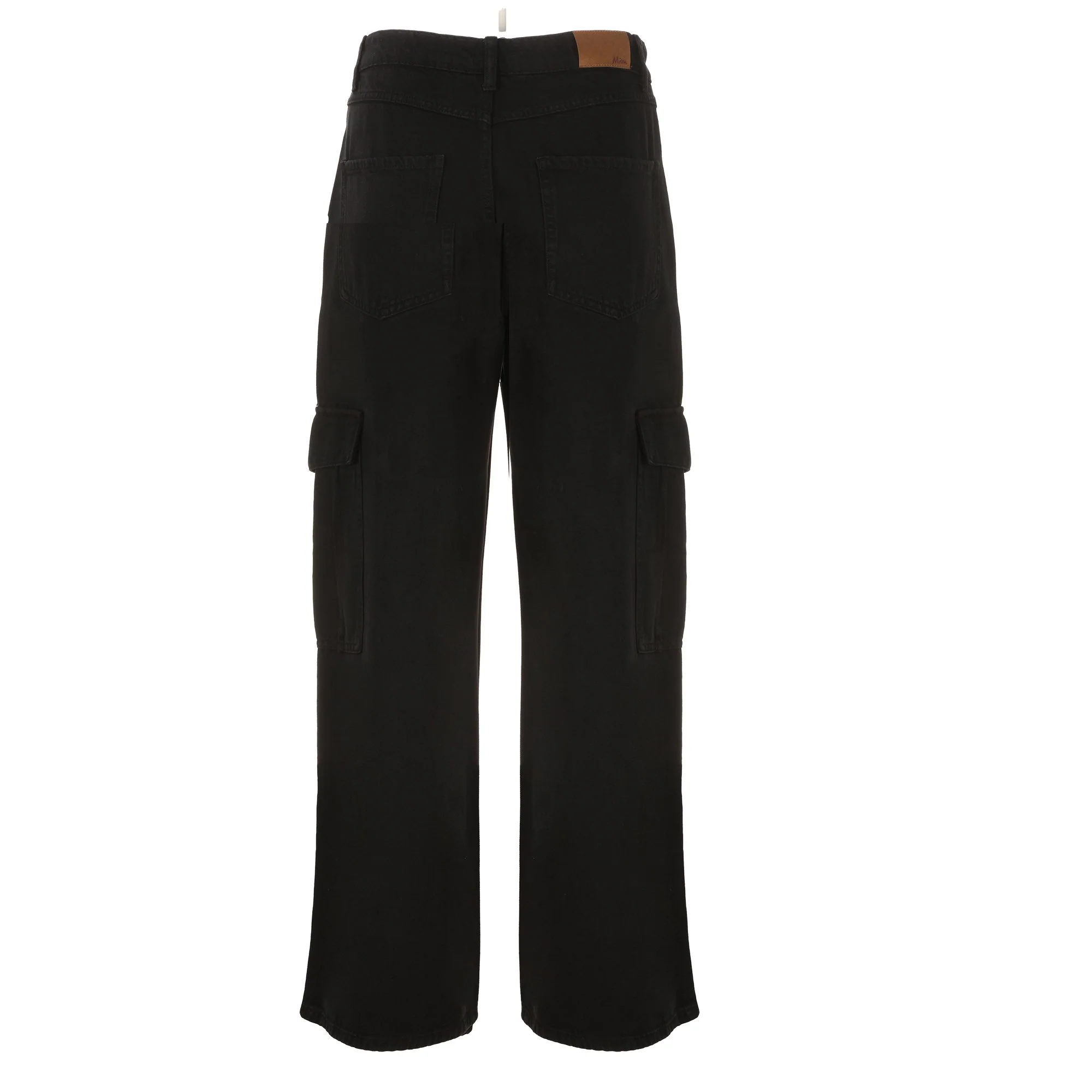 Pantalon cargo coupe large - Noir - Image 2