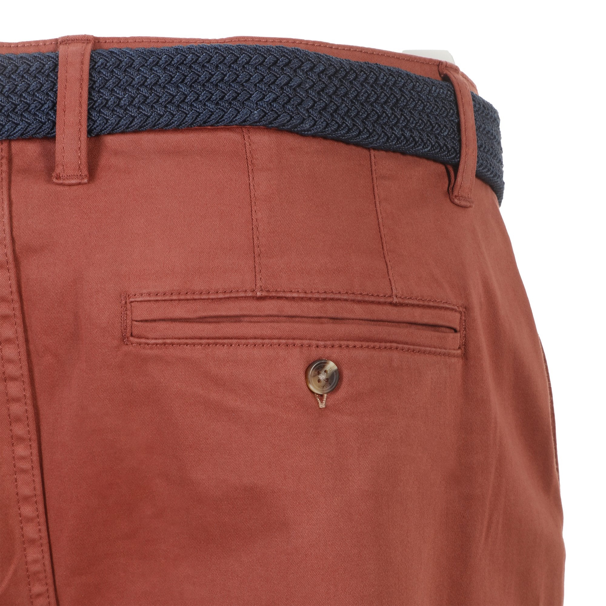 Pantalon chino avec ceinture - Rouge - Image 3