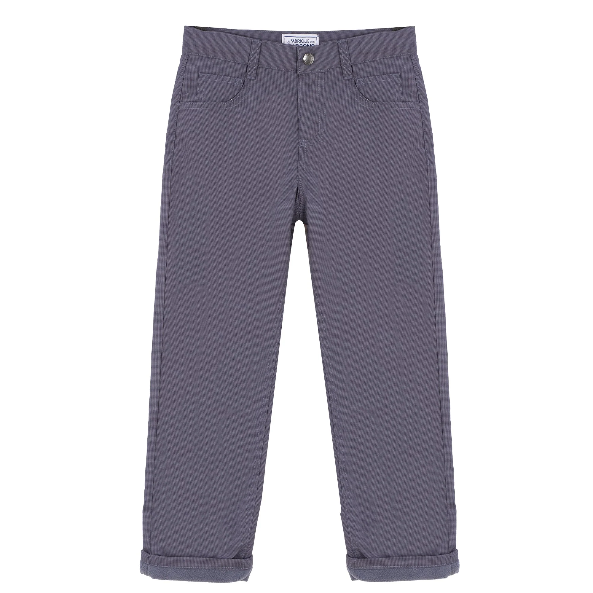 Pantalon doublure polaire 3-12 ans - Bleu foncé