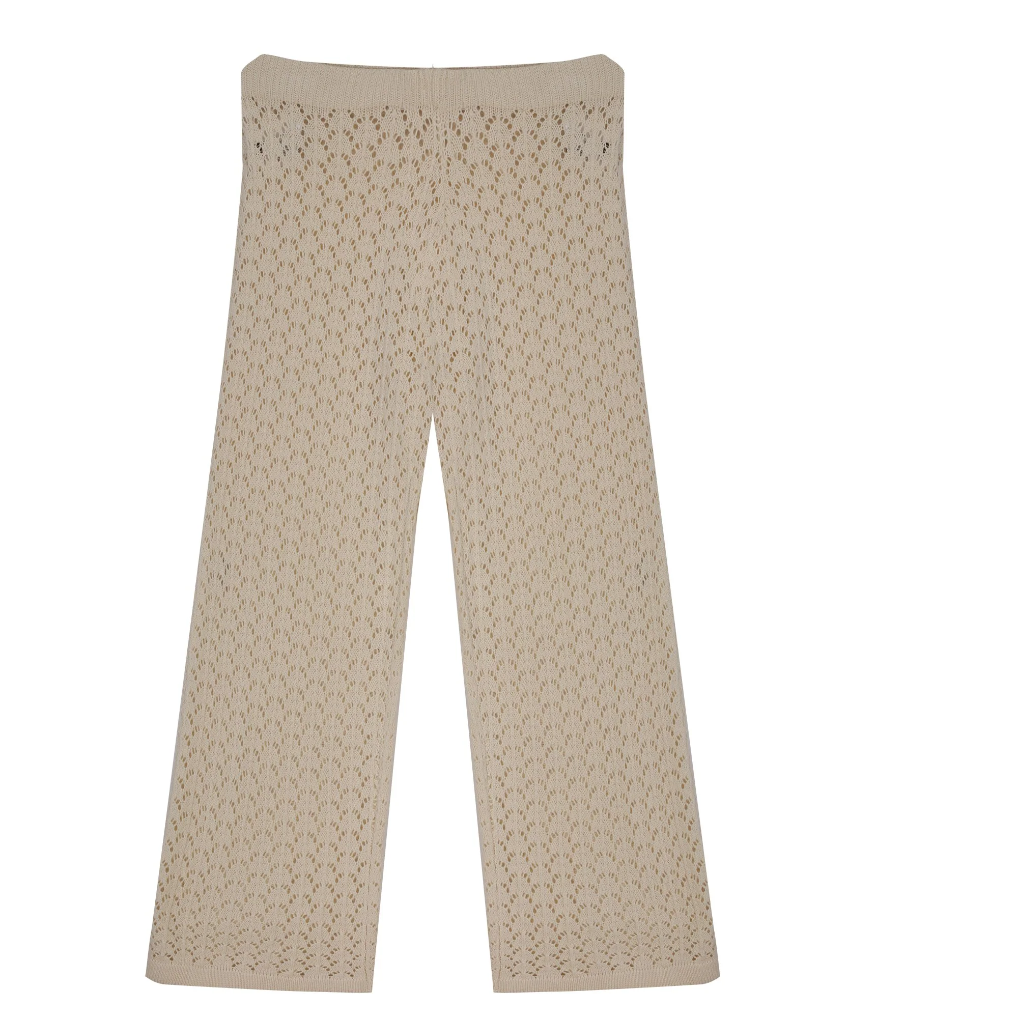 Pantalon en crochet 7/12 ans - Blanc