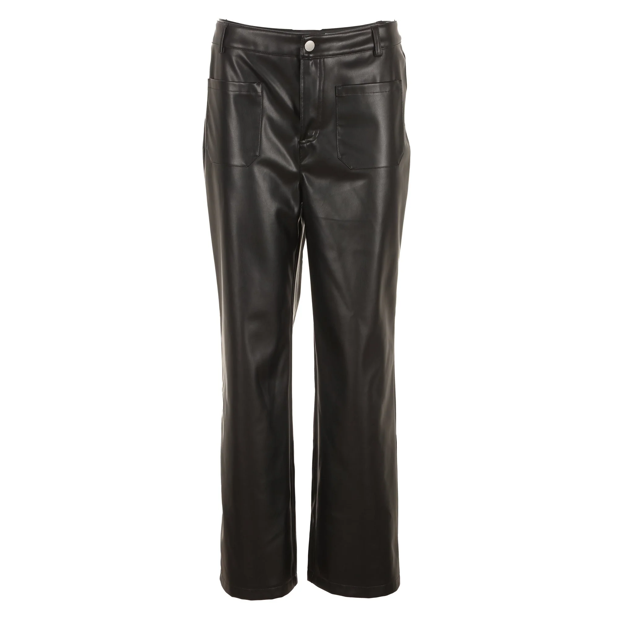 Pantalon en similicuir - Marron