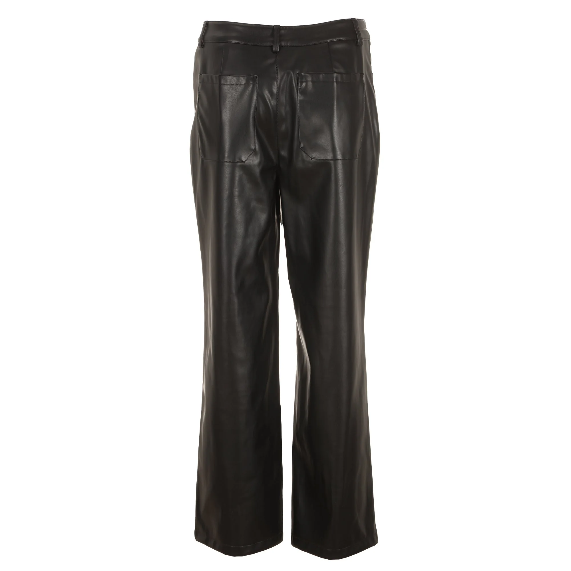 Pantalon en similicuir - Noir - Image 2