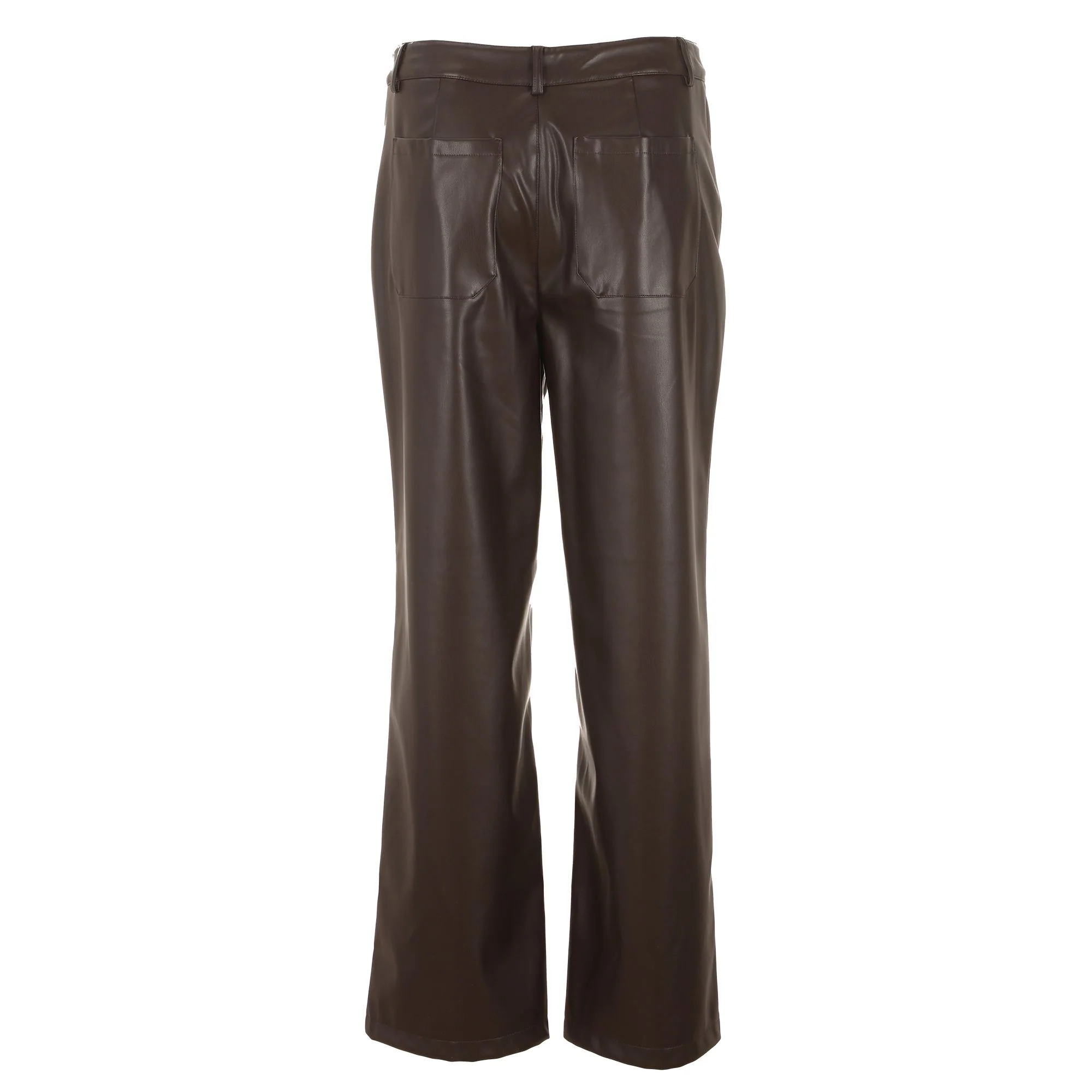 Pantalon en similicuir - Noir - Image 4