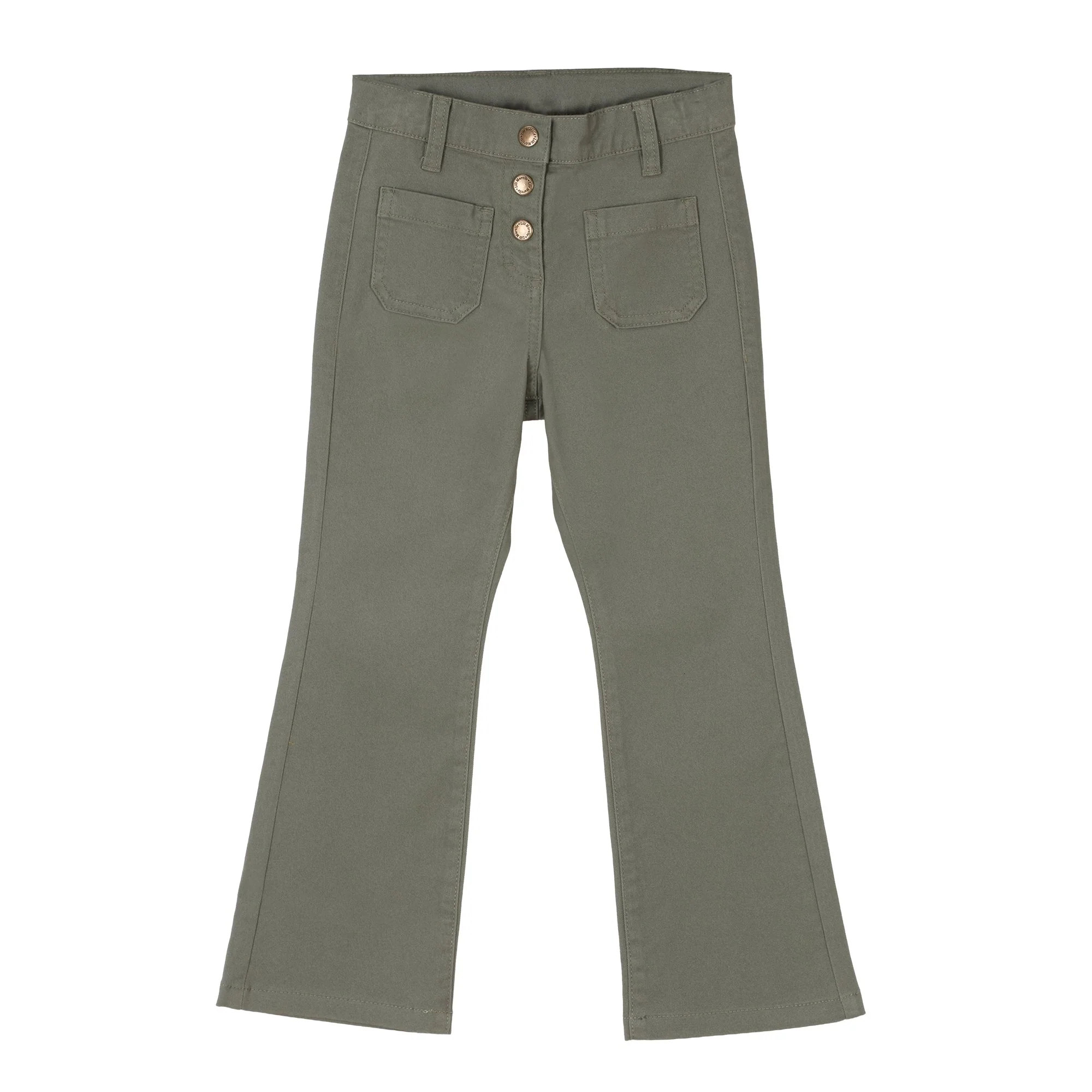 Pantalon flare 3/12 ans - Kaki