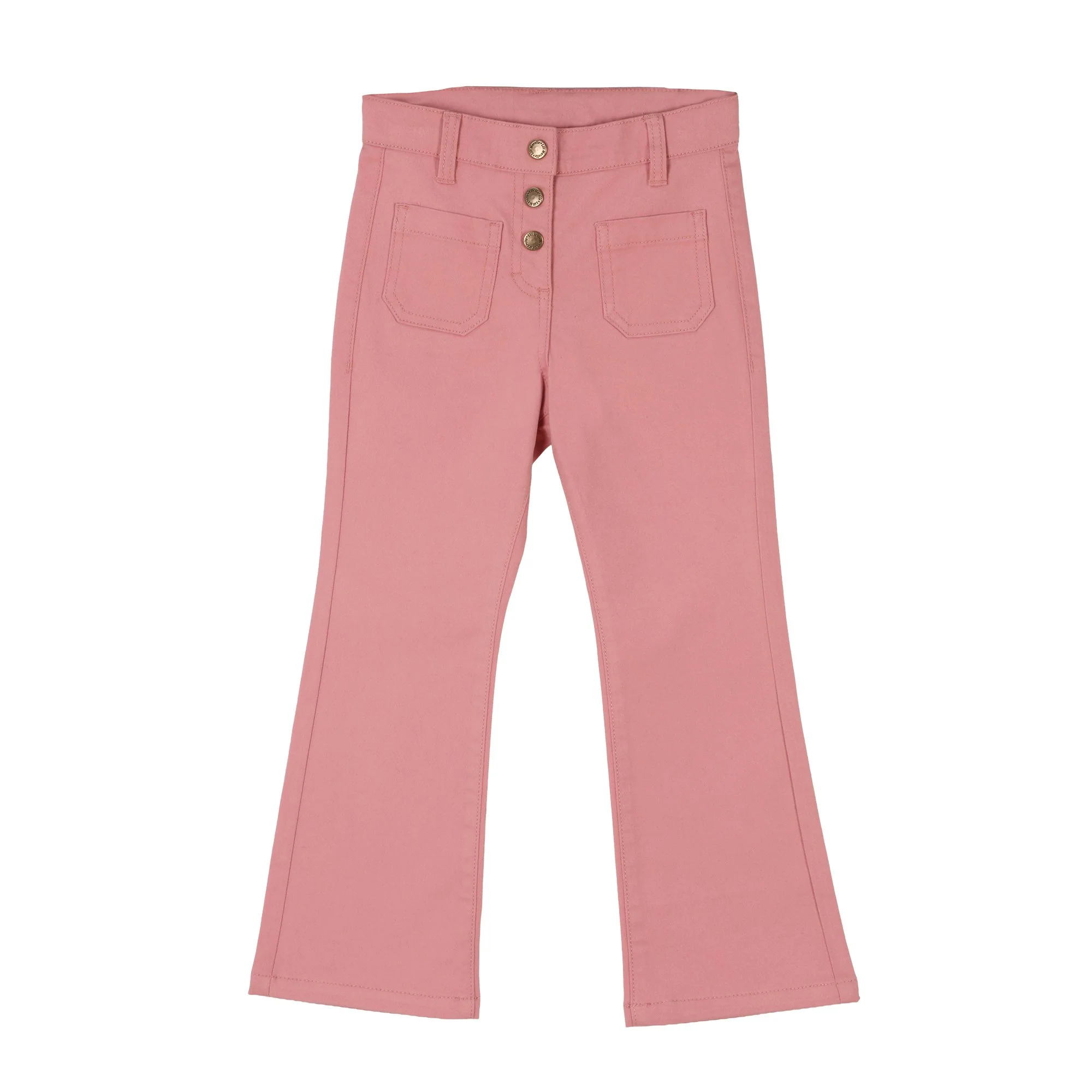 Pantalon flare 3/12 ans - Rose
