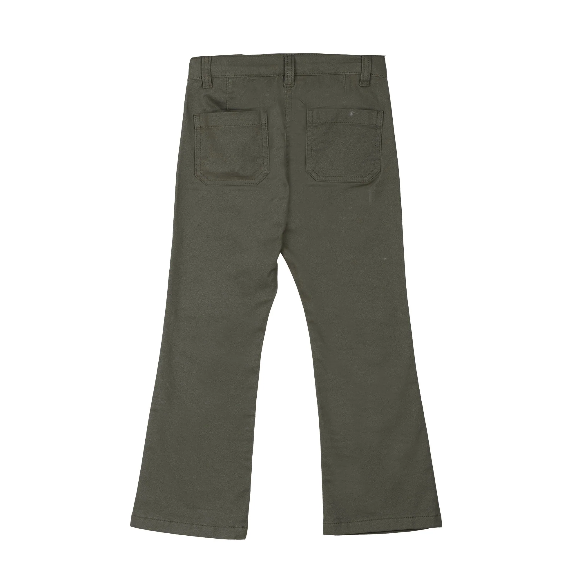 Pantalon flare 7/12 ans - Kaki - Image 2
