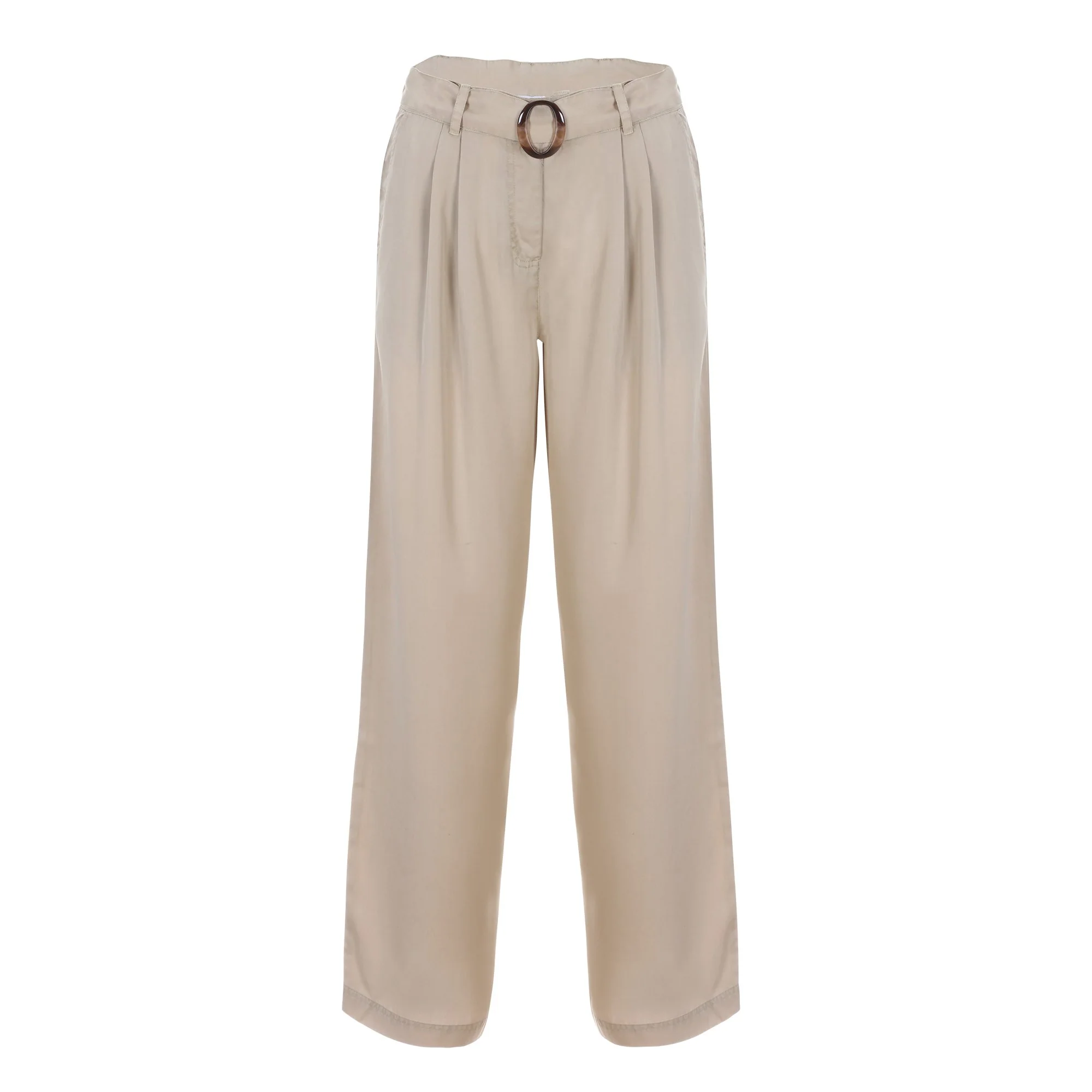 Pantalon large  - Beige - Image 3