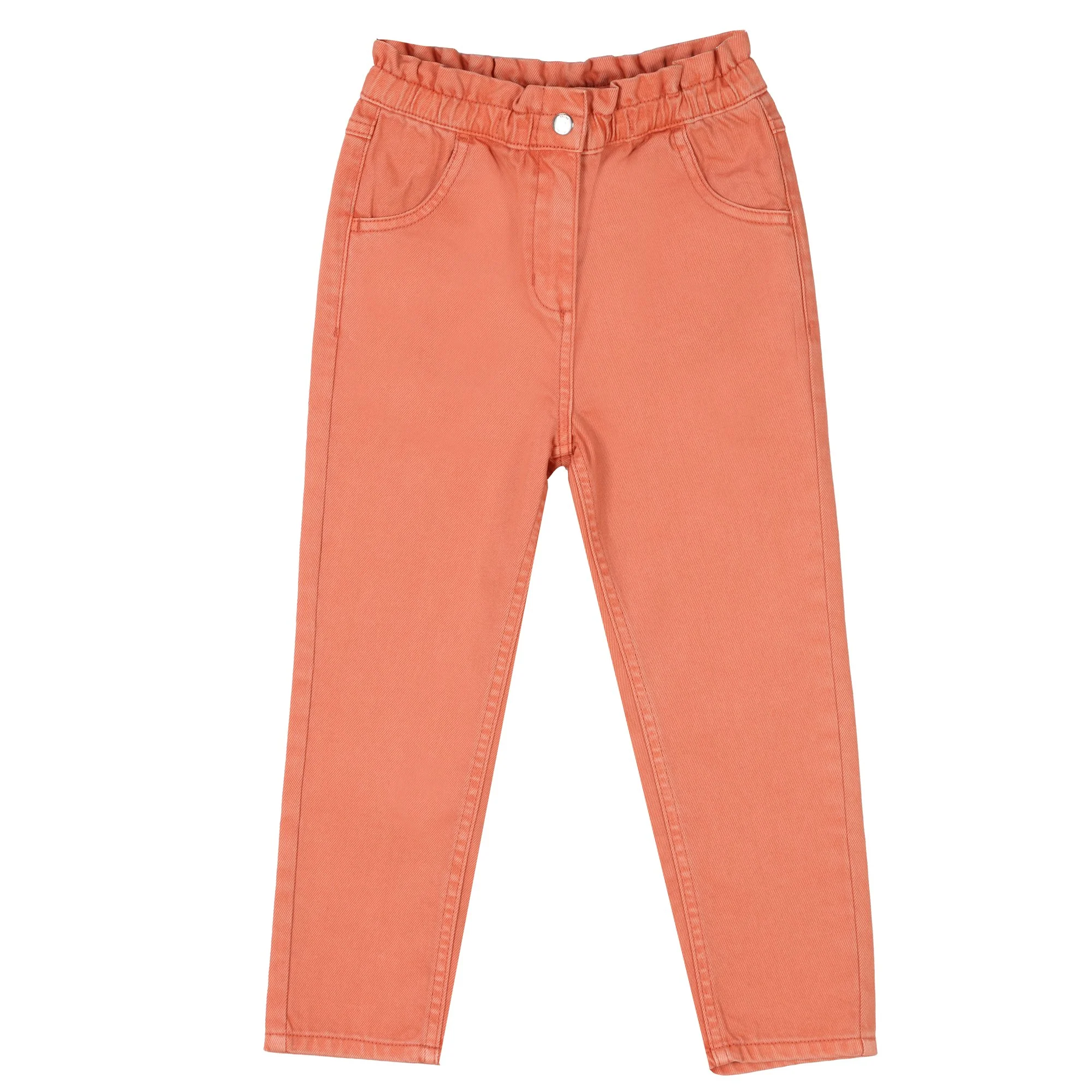 Pantalon mom fit 3/12 ans - Orange