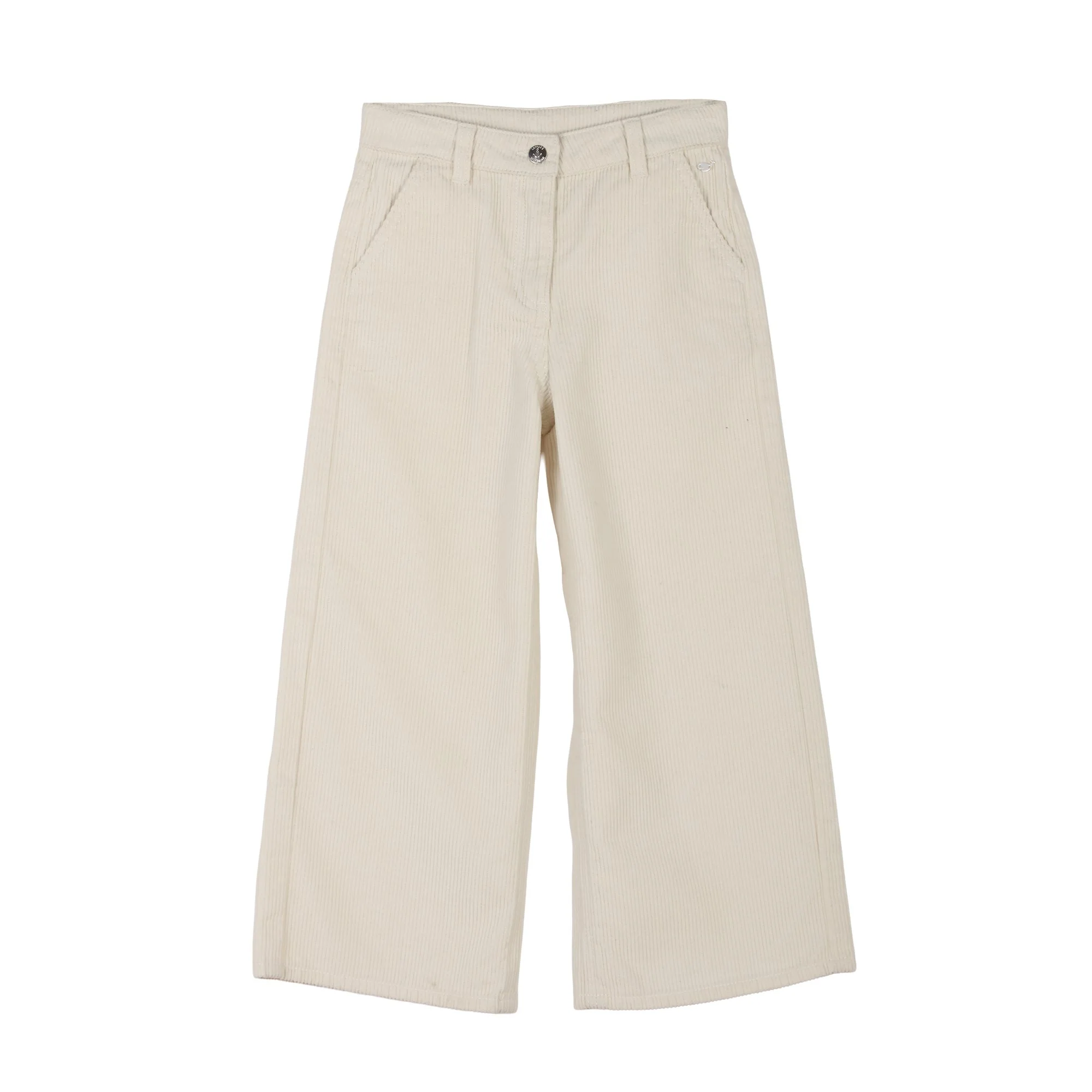 Pantalon velours wide leg 3-12 ans - Beige