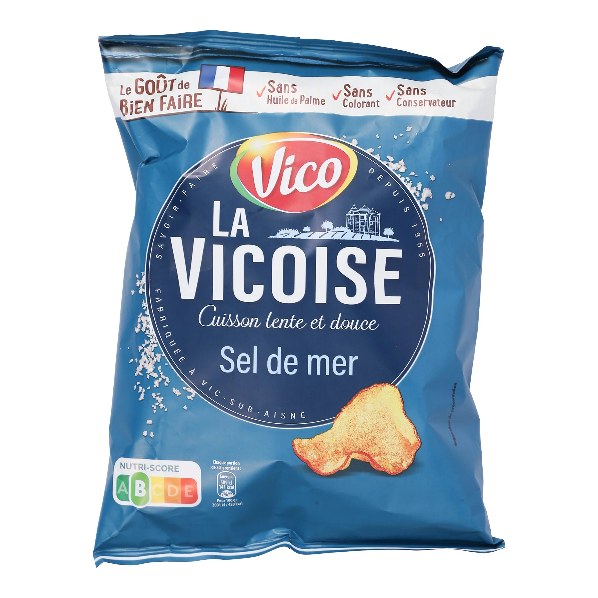Paquet chips La Vicoise sel de mer