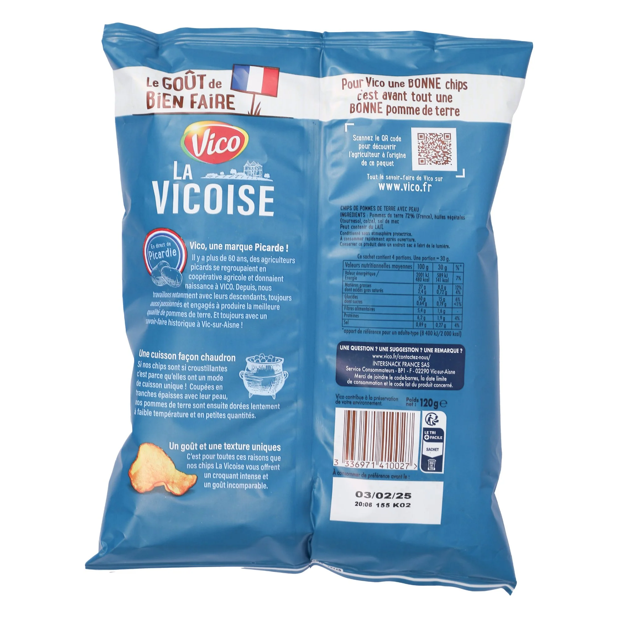 Paquet chips La Vicoise sel de mer - Image 2