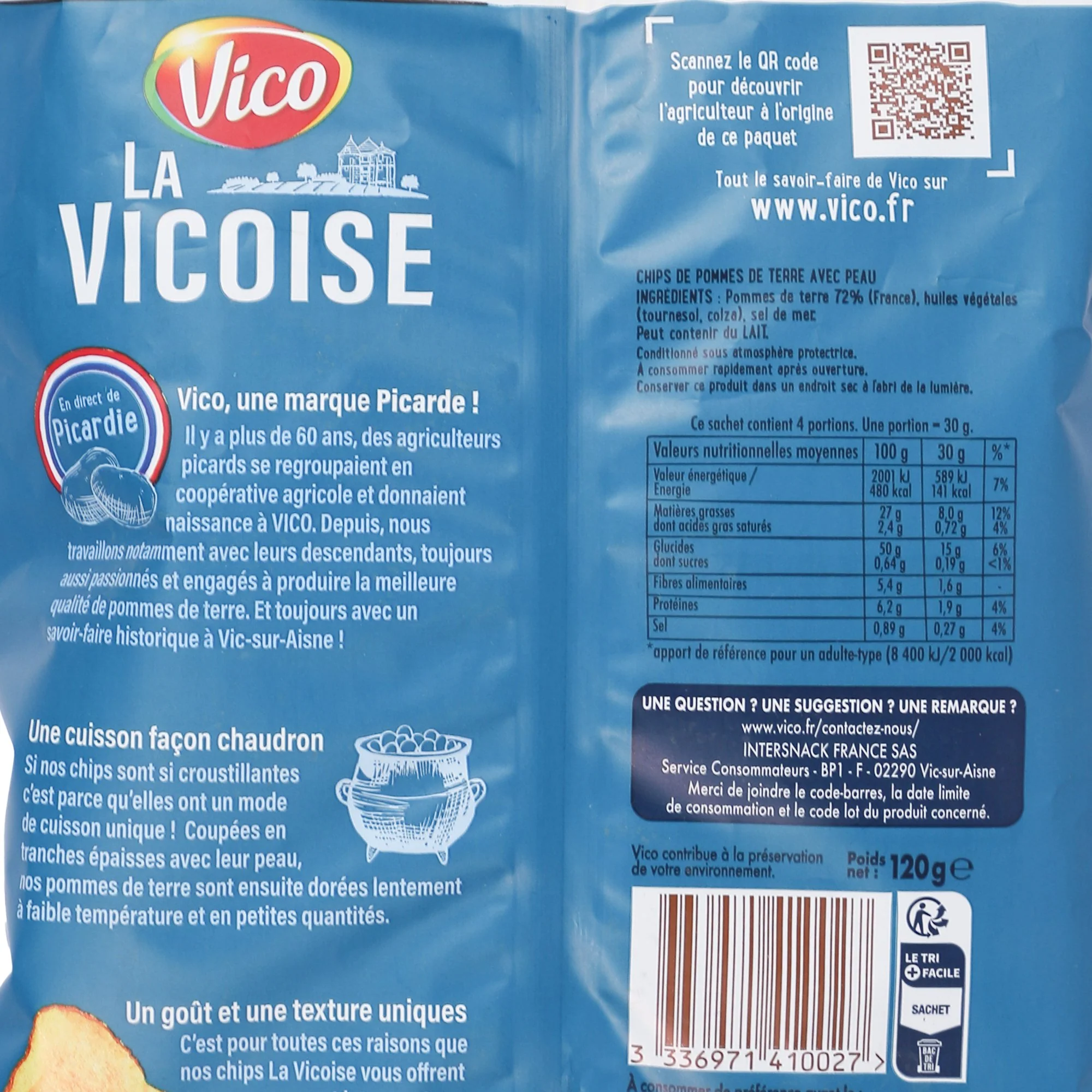 Paquet chips La Vicoise sel de mer - Image 3