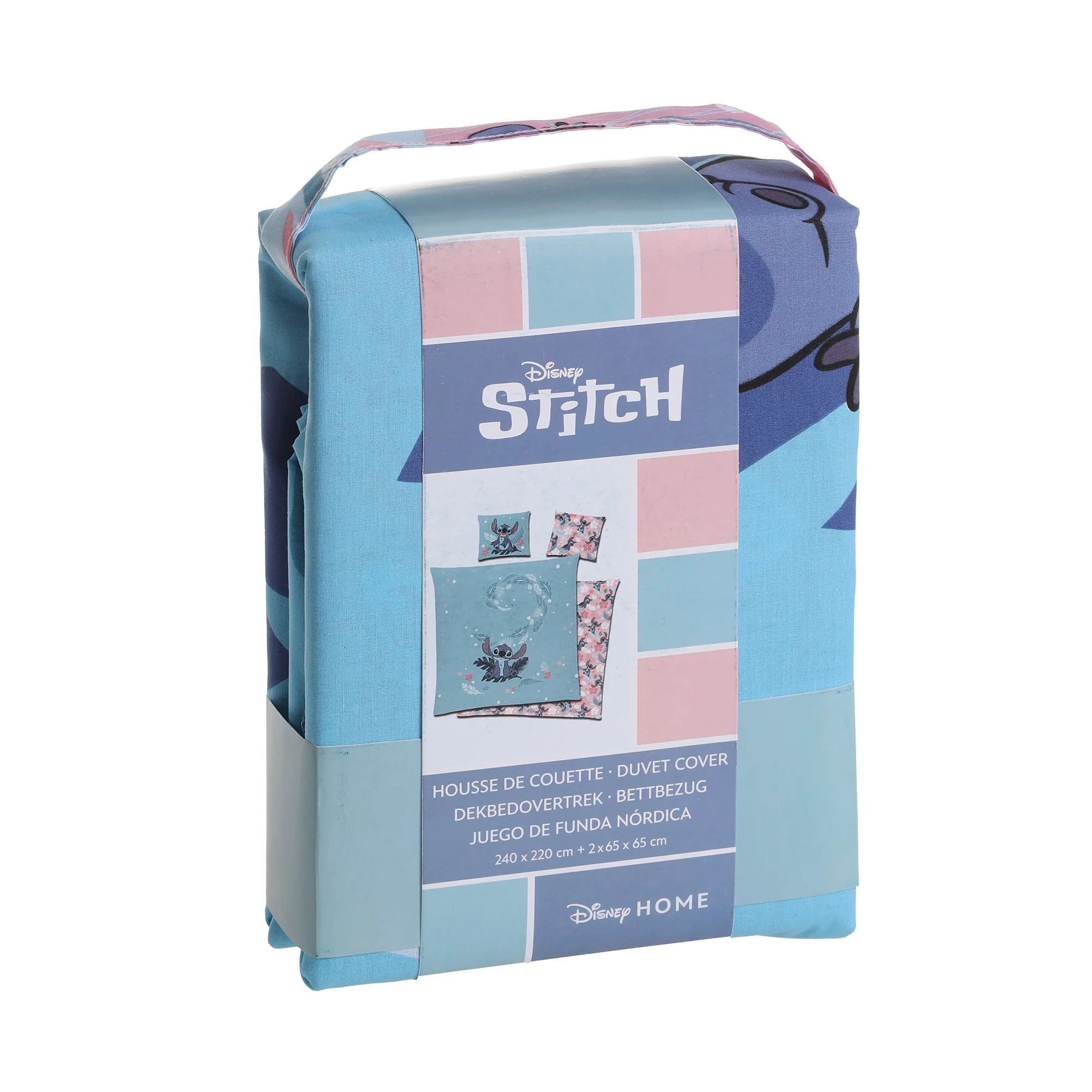 Parure de lit 2 personnes Stitch - Noir