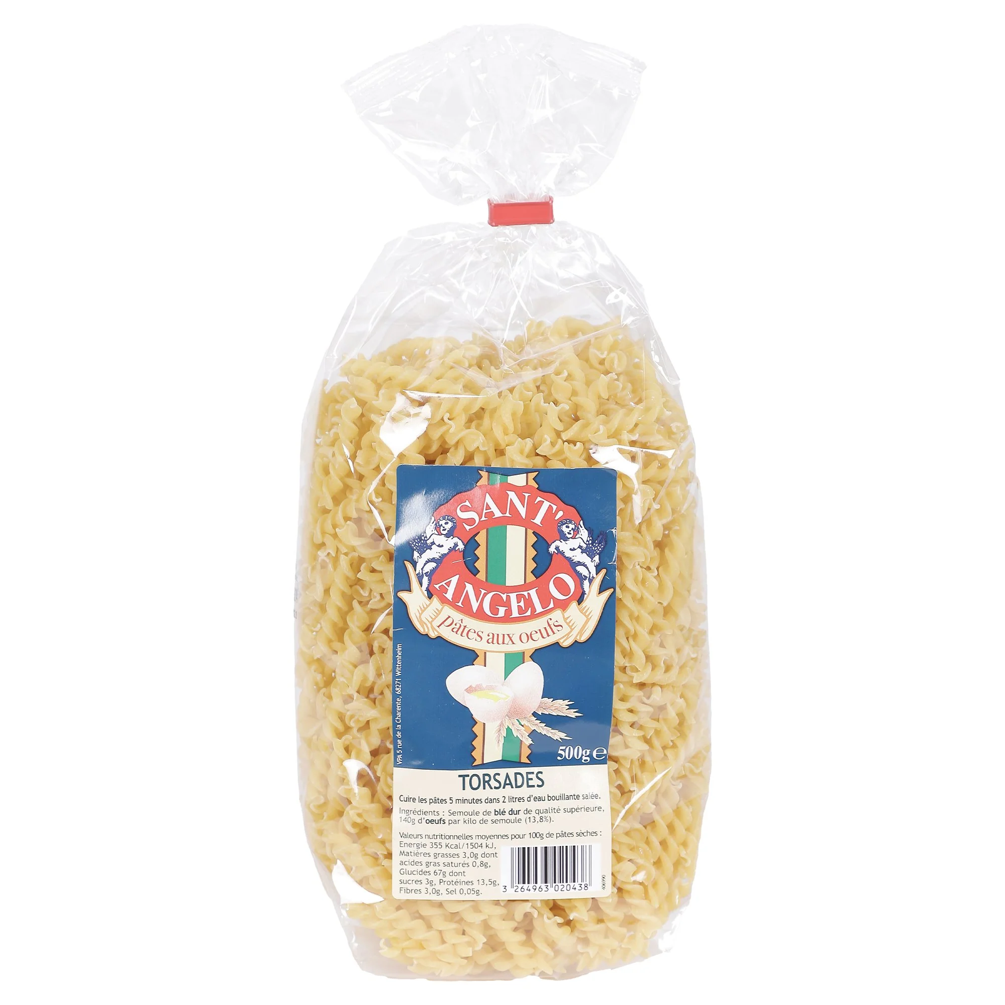 Pâtes aux œufs torsades