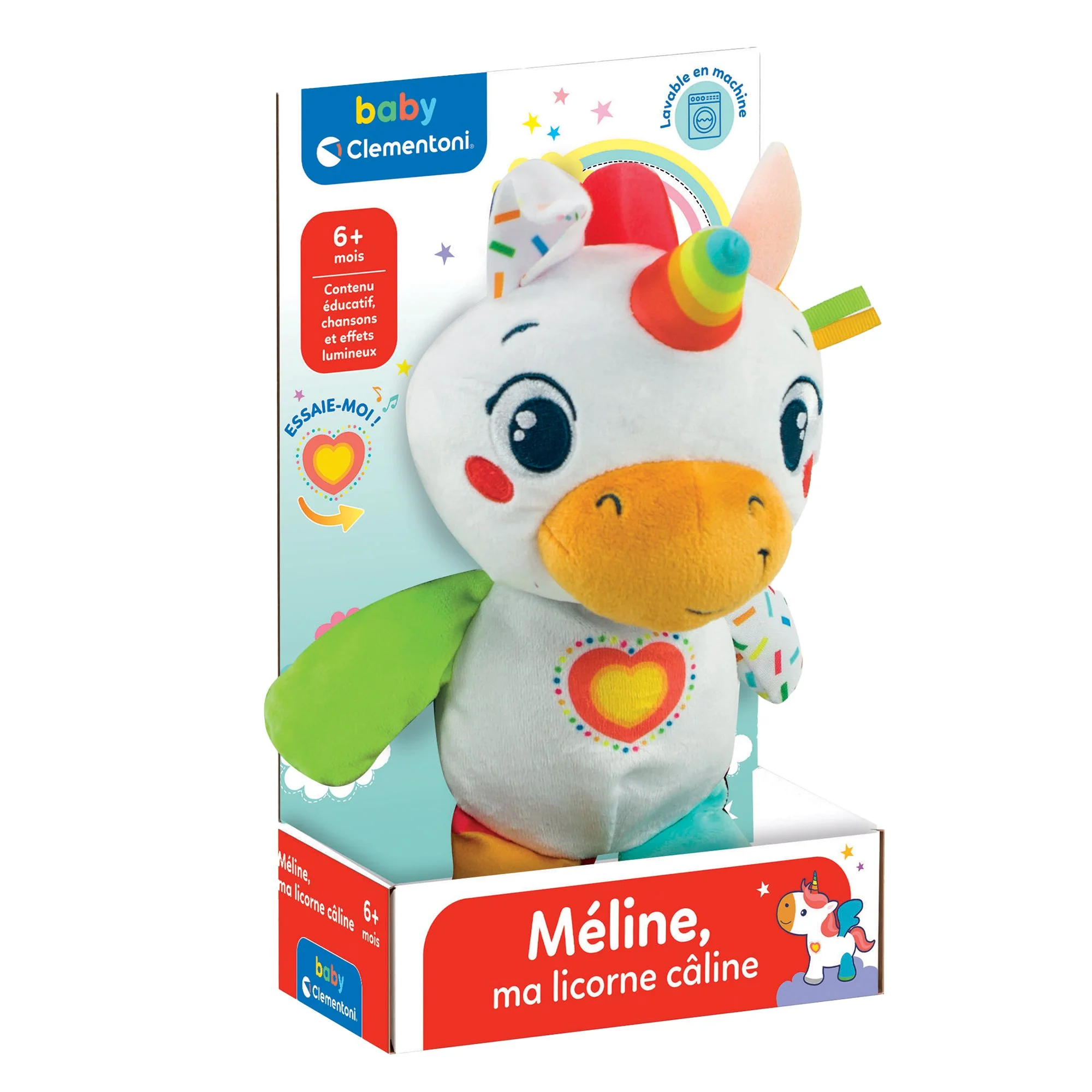 Peluche Meline Licorne multisensorielle