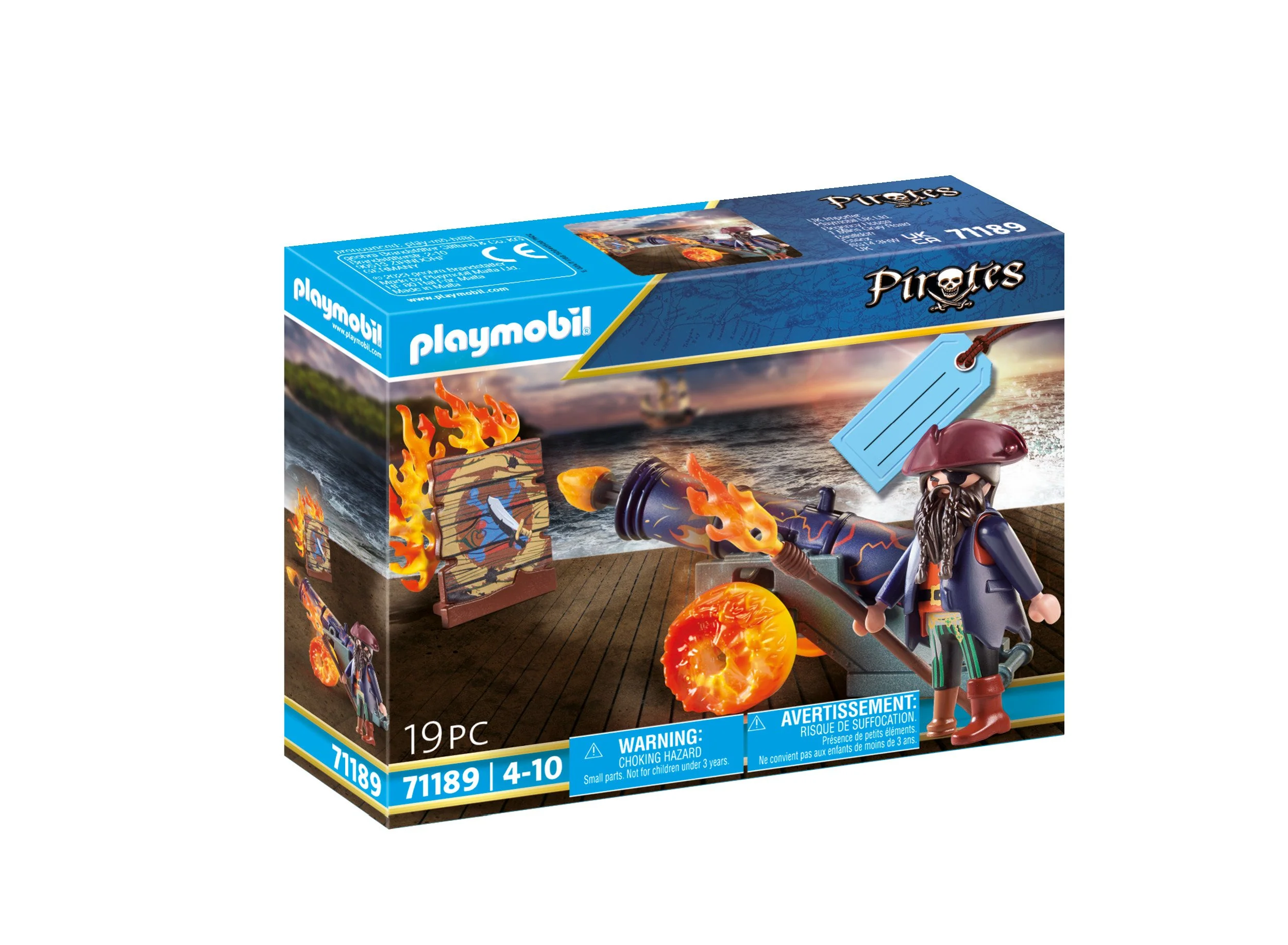 Pirate et canon de feu