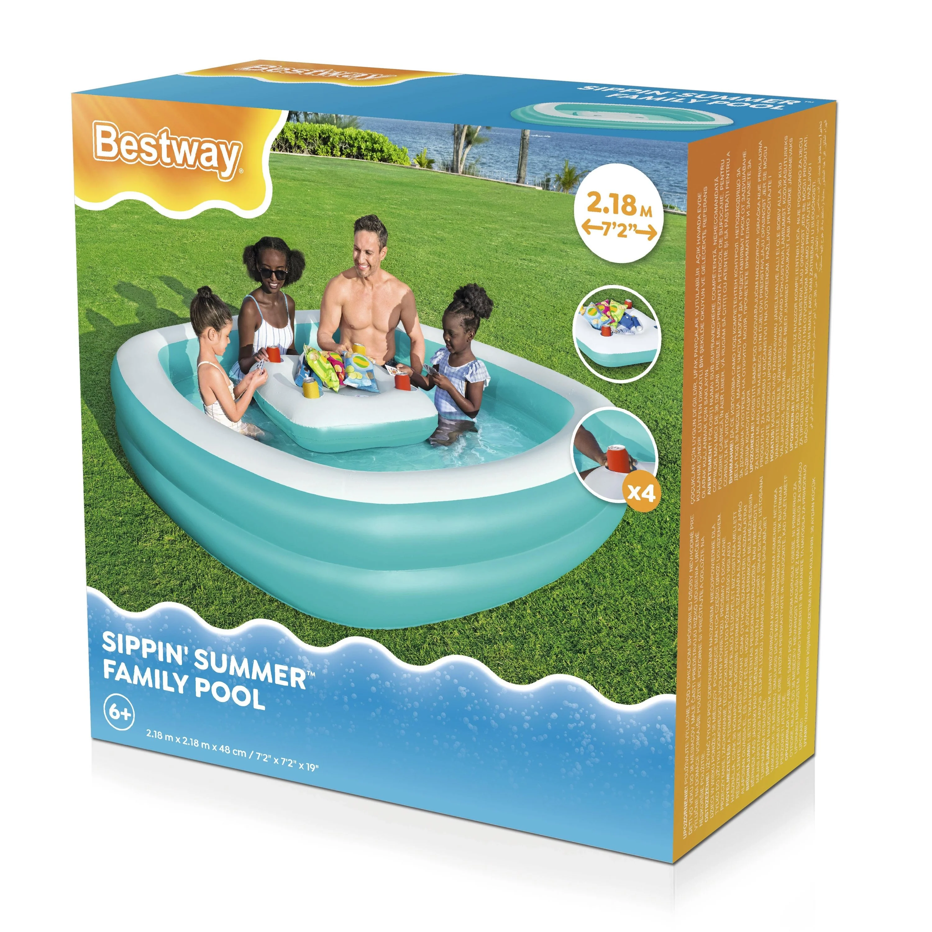Piscine gonflable Bestway avec porte gobelet - Image 2